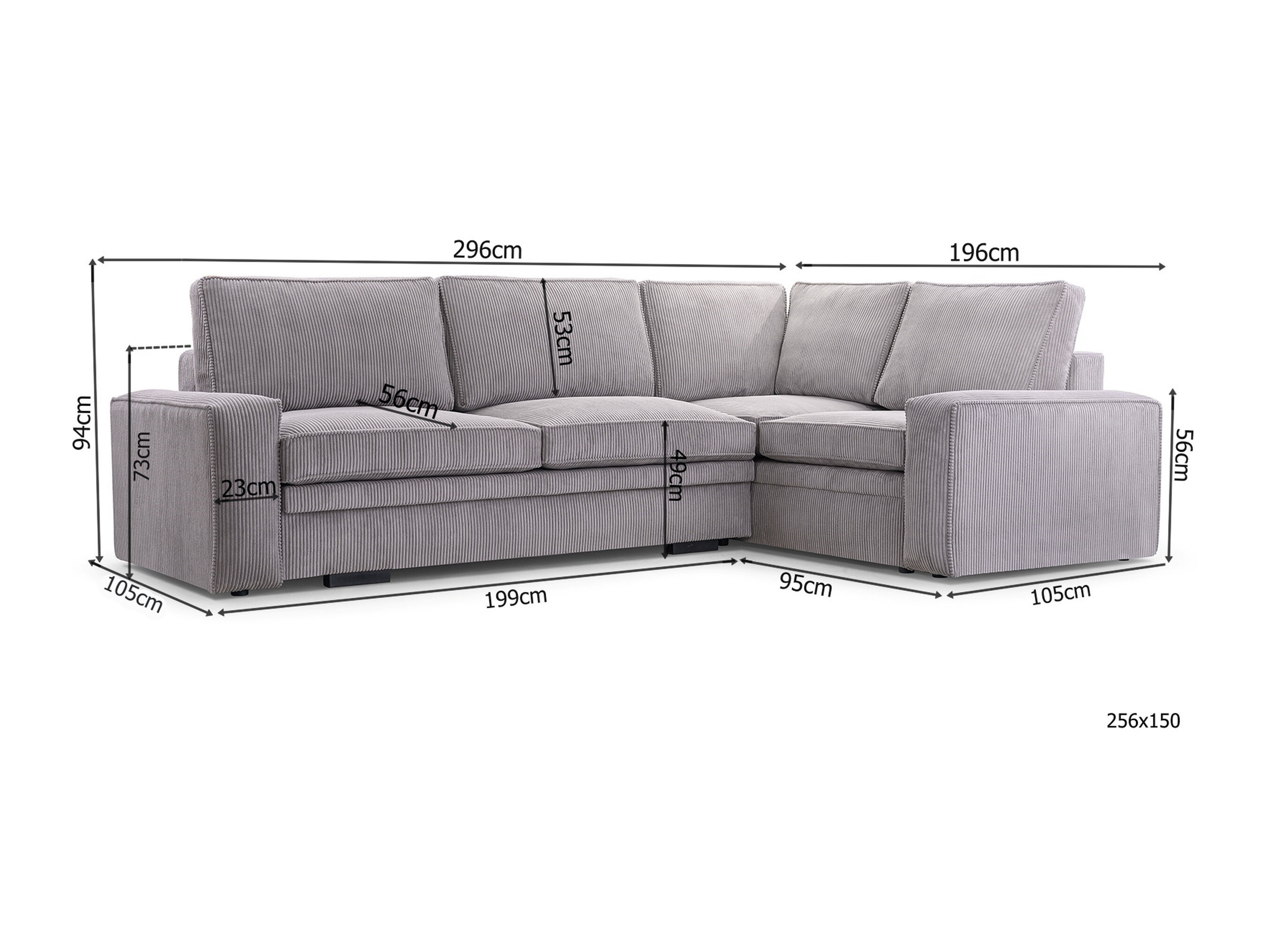 Canapé d'angle Lufkin 160 (Onega 16)