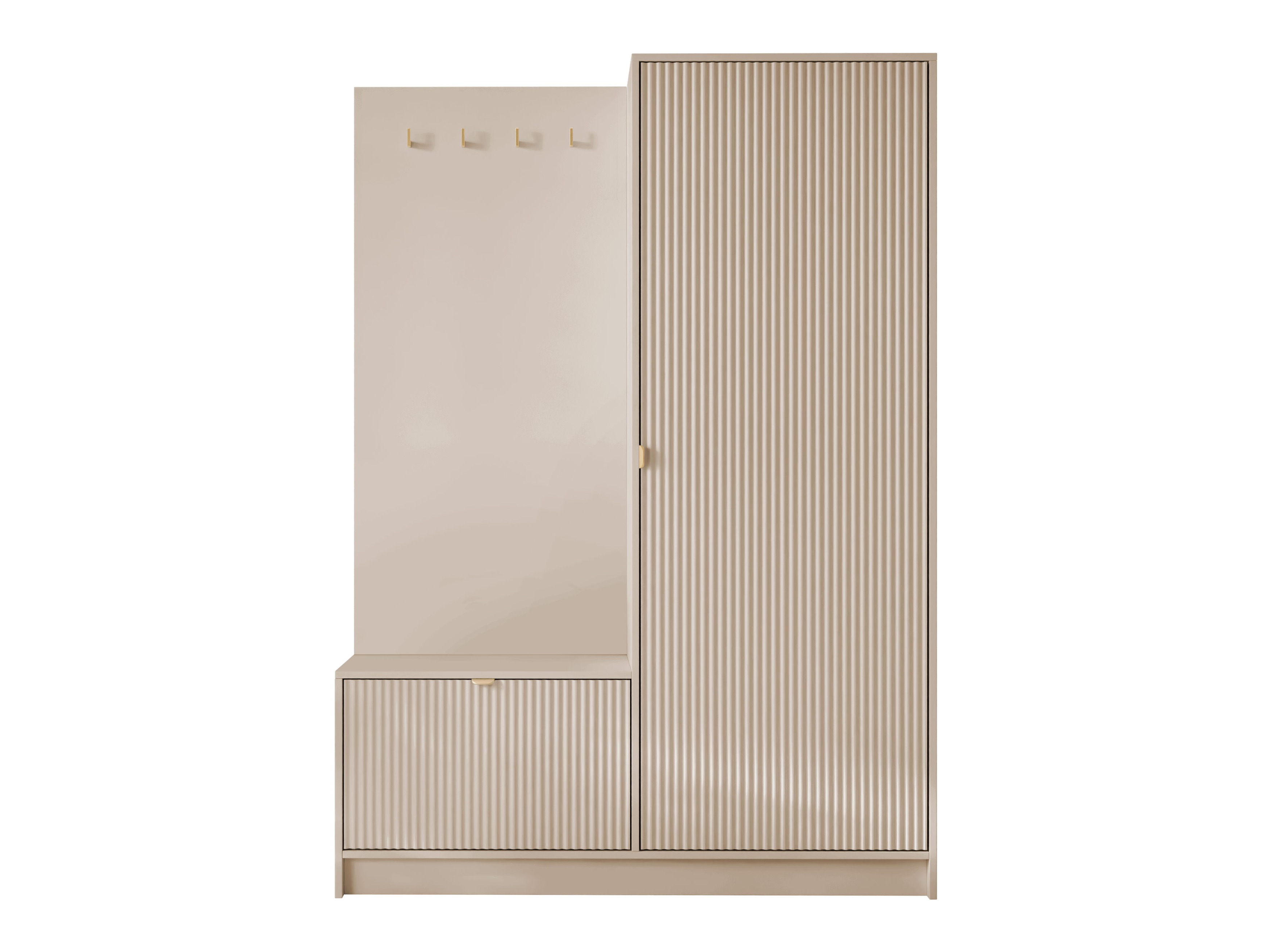 Meuble d'entrée Comfivo Larmire 128 (Beige)