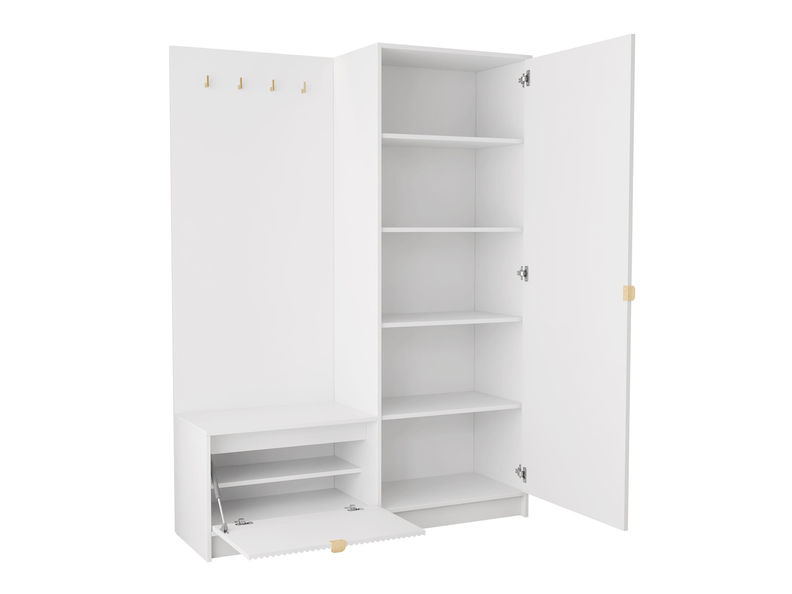 Meuble d'entrée Comfivo Papilio (Beige)