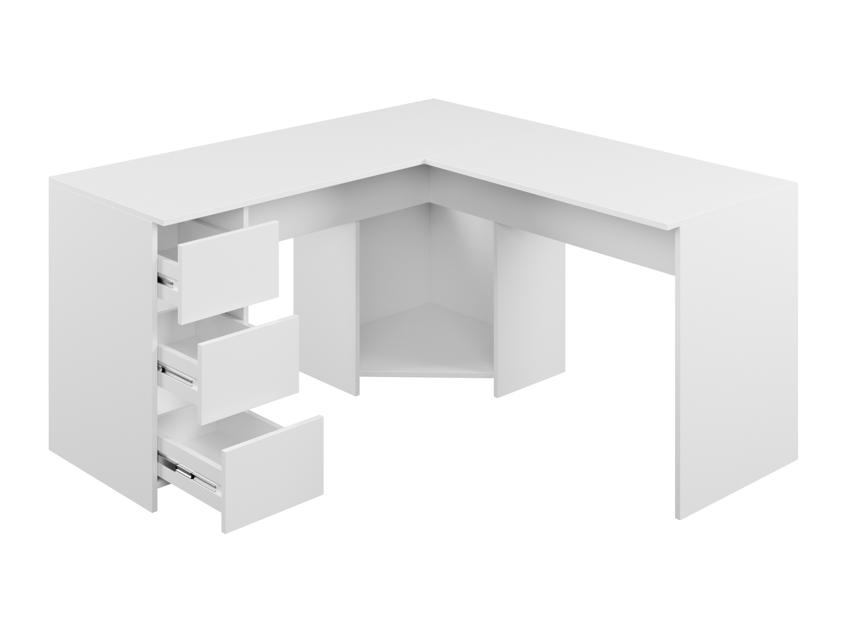 Bureau d'angle Comfivo Insuler (Noir)
