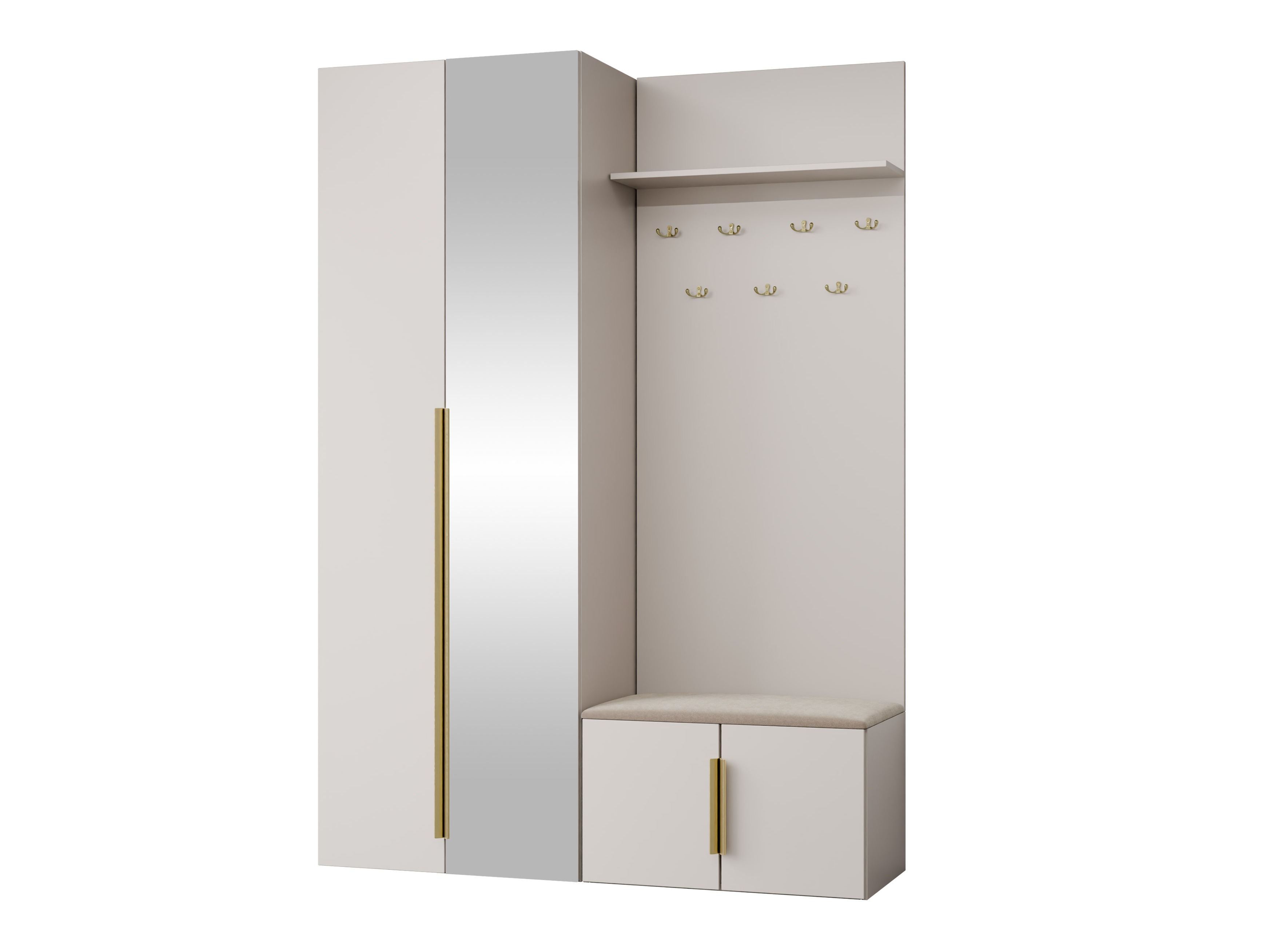 Ensemble de meubles d’entrée Comfivo Auditor III (Beige)