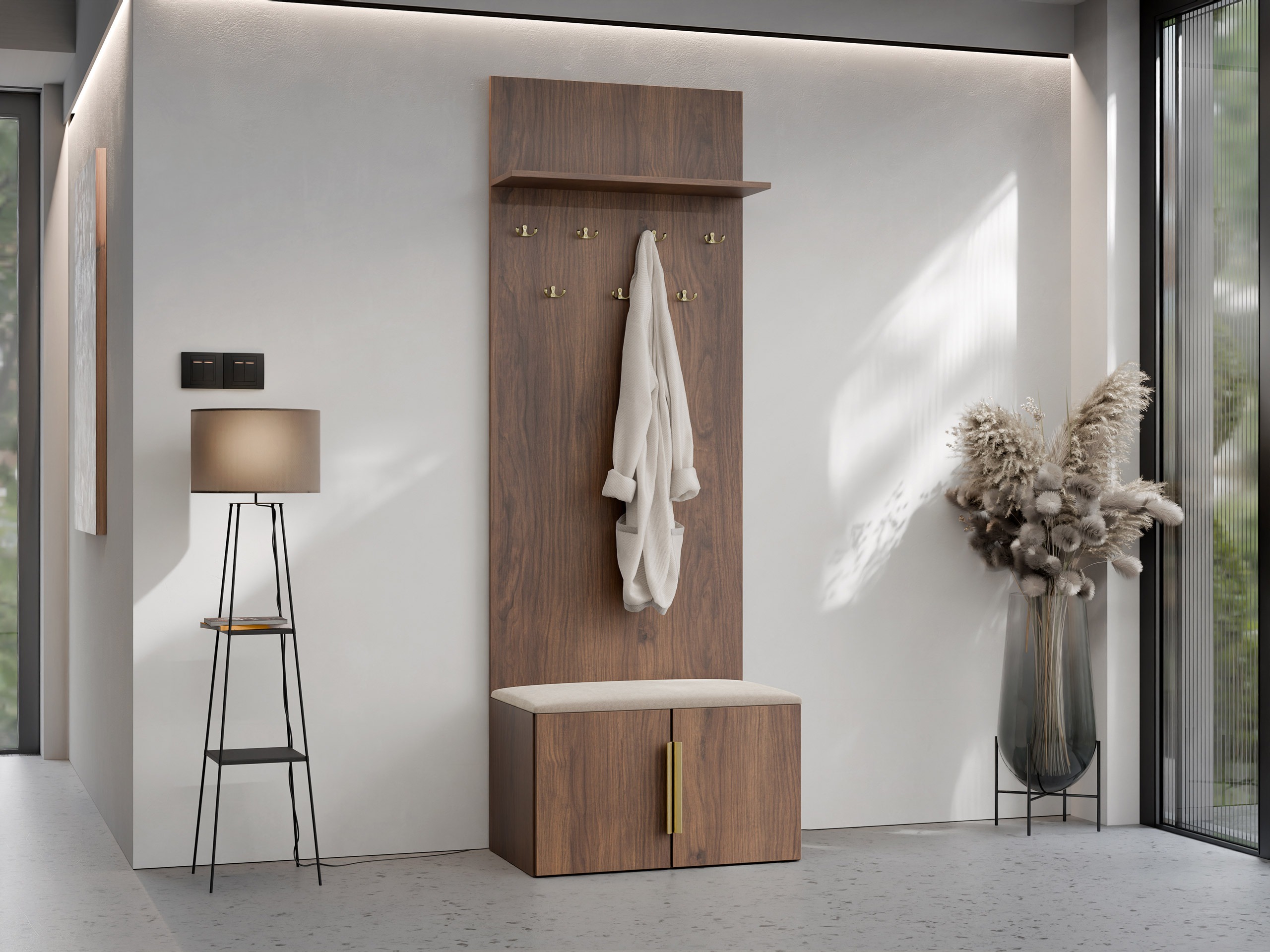 Meuble d'entrée Comfivo 580 (Noyer)