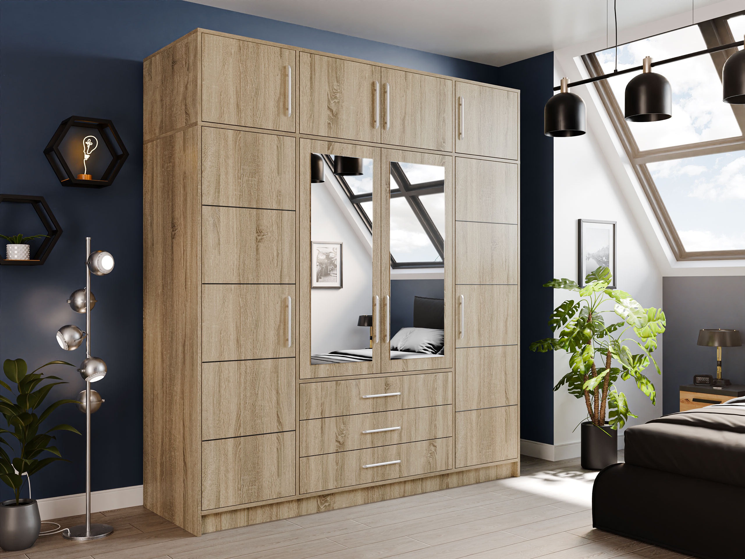 Armoire Dortivu I (Sonoma chêne)