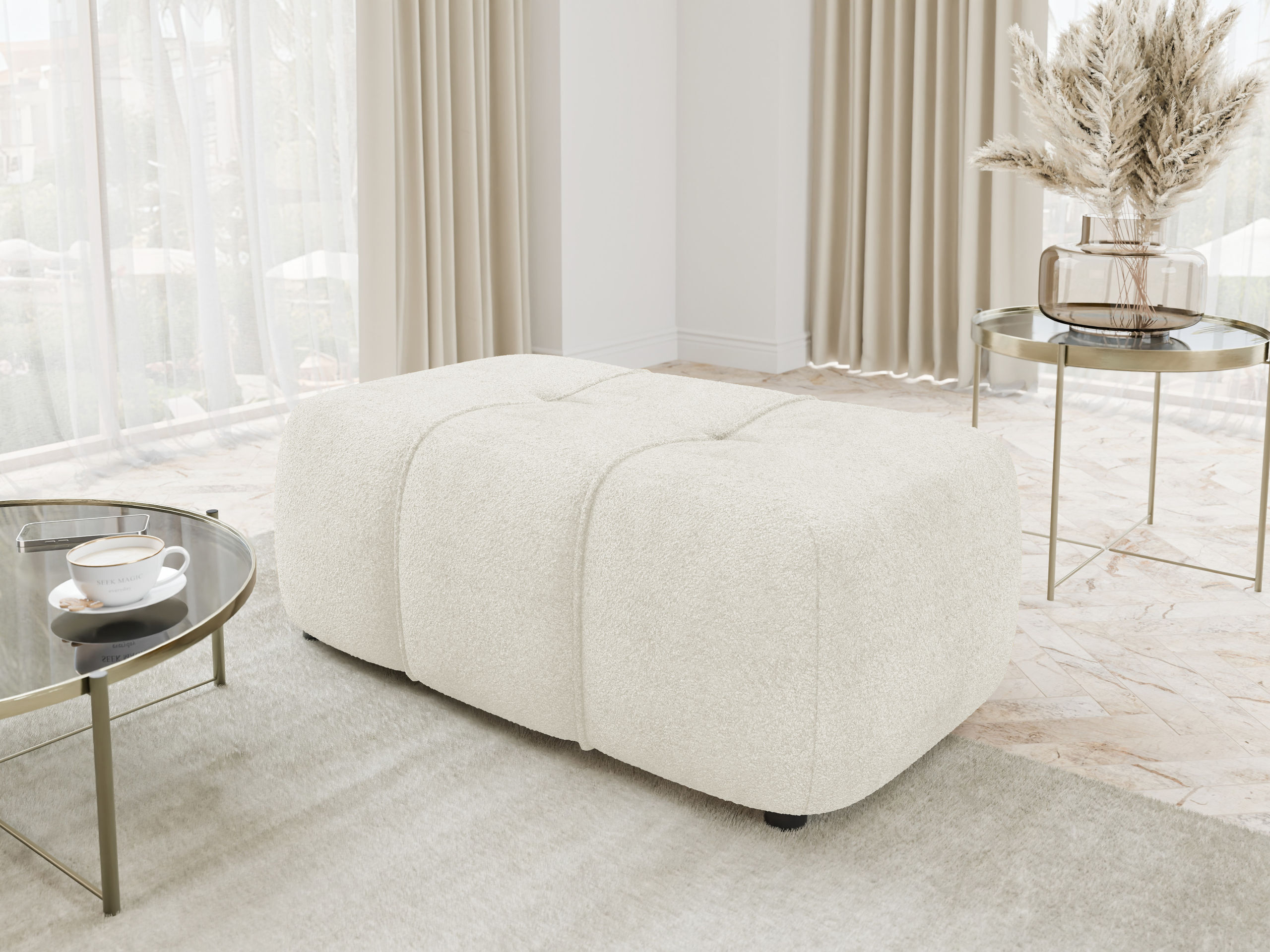 Banc rembourré Comfivo Laurus (Coral 15)