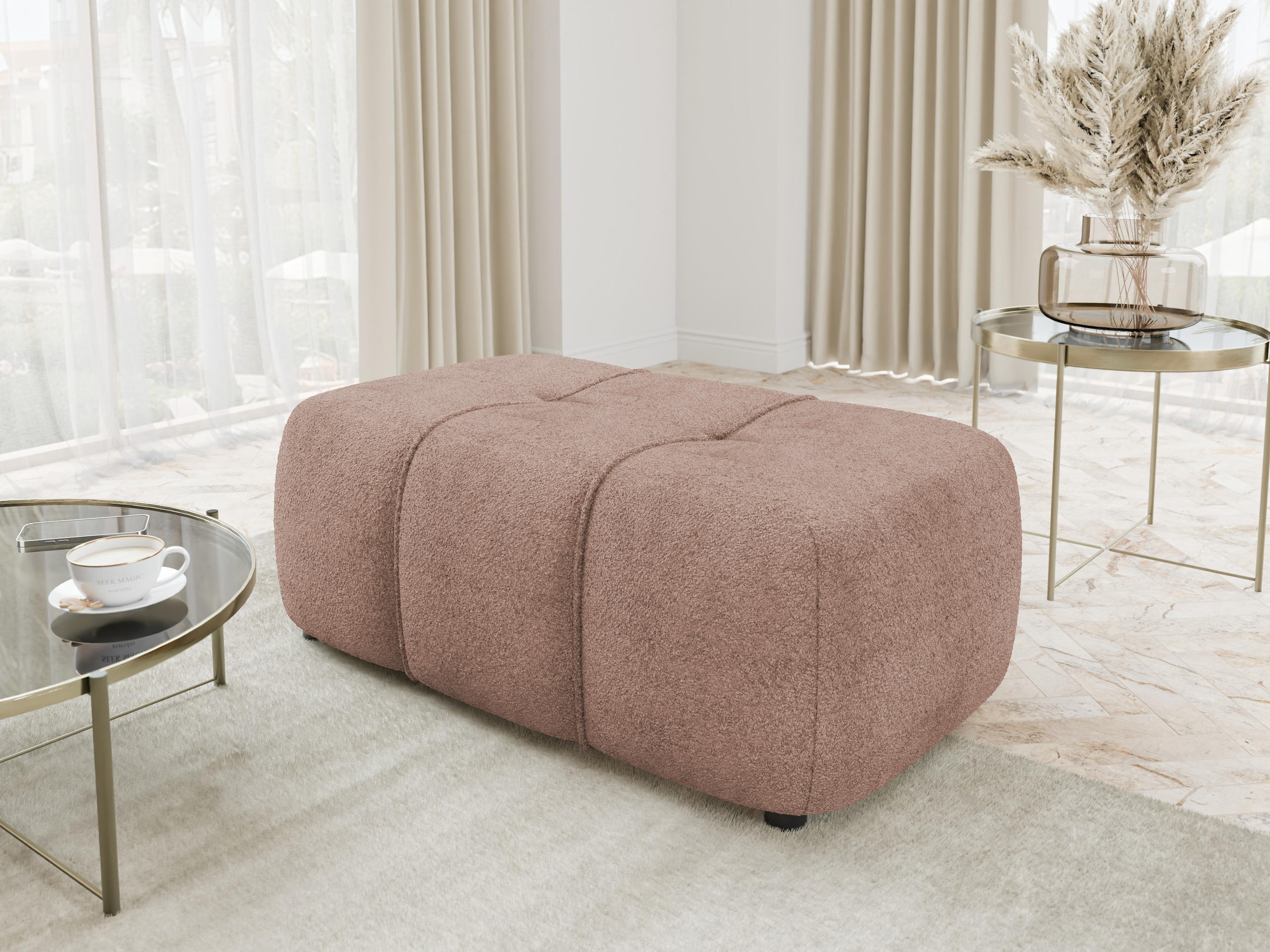 Banc rembourré Comfivo Laurus (Coral 45)