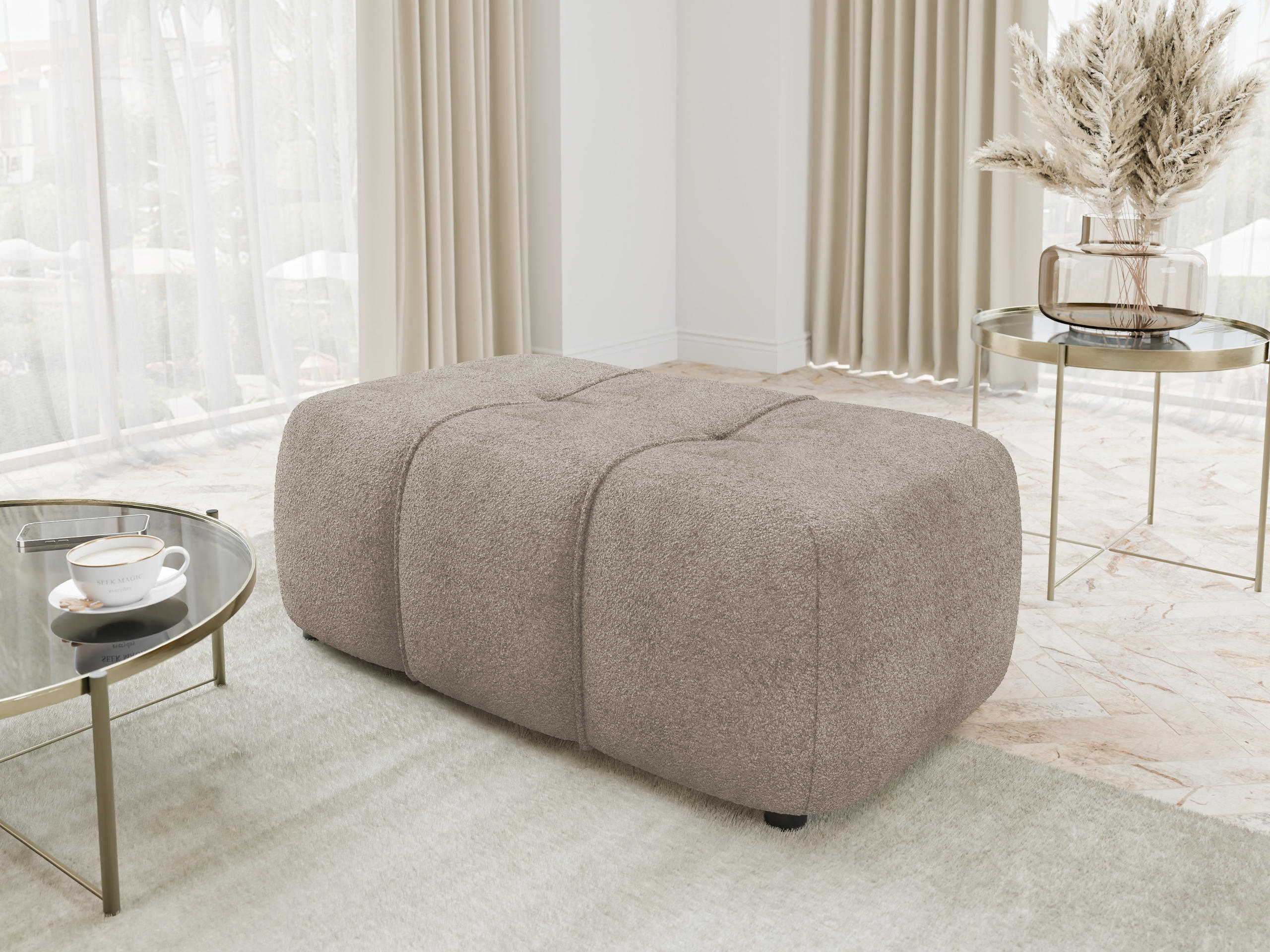 Banc rembourré Comfivo Laurus (Coral 50)