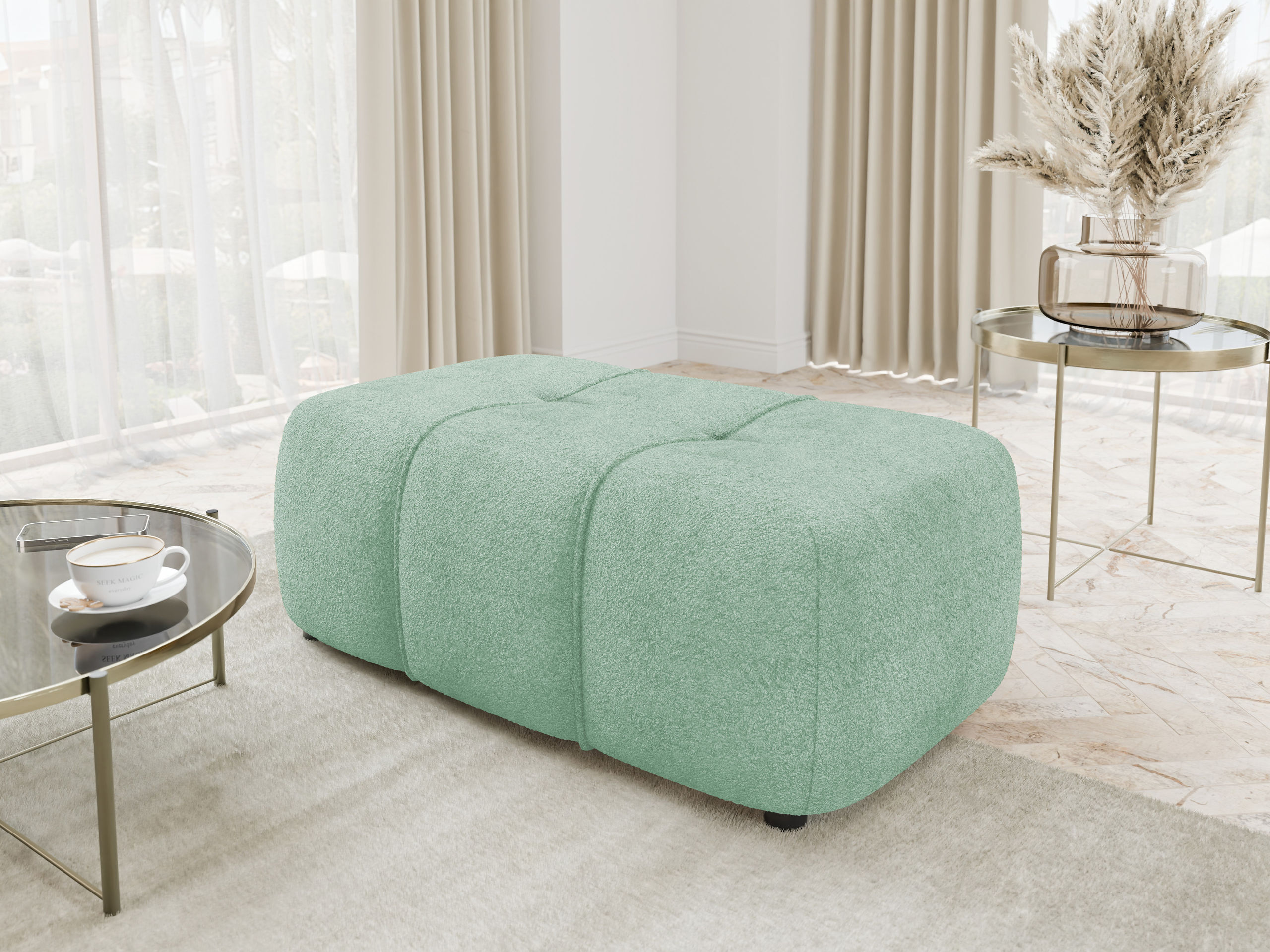 Banc rembourré Comfivo Laurus (Coral 55)