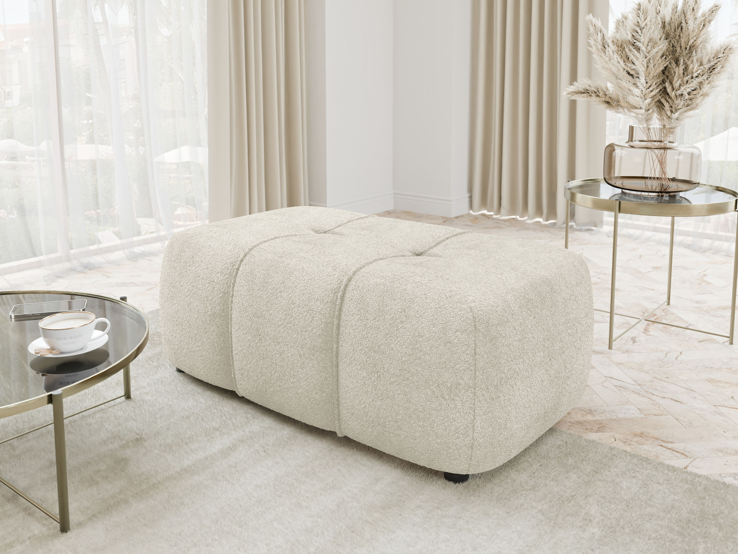 Banc rembourré Comfivo Laurus (Coral 65)