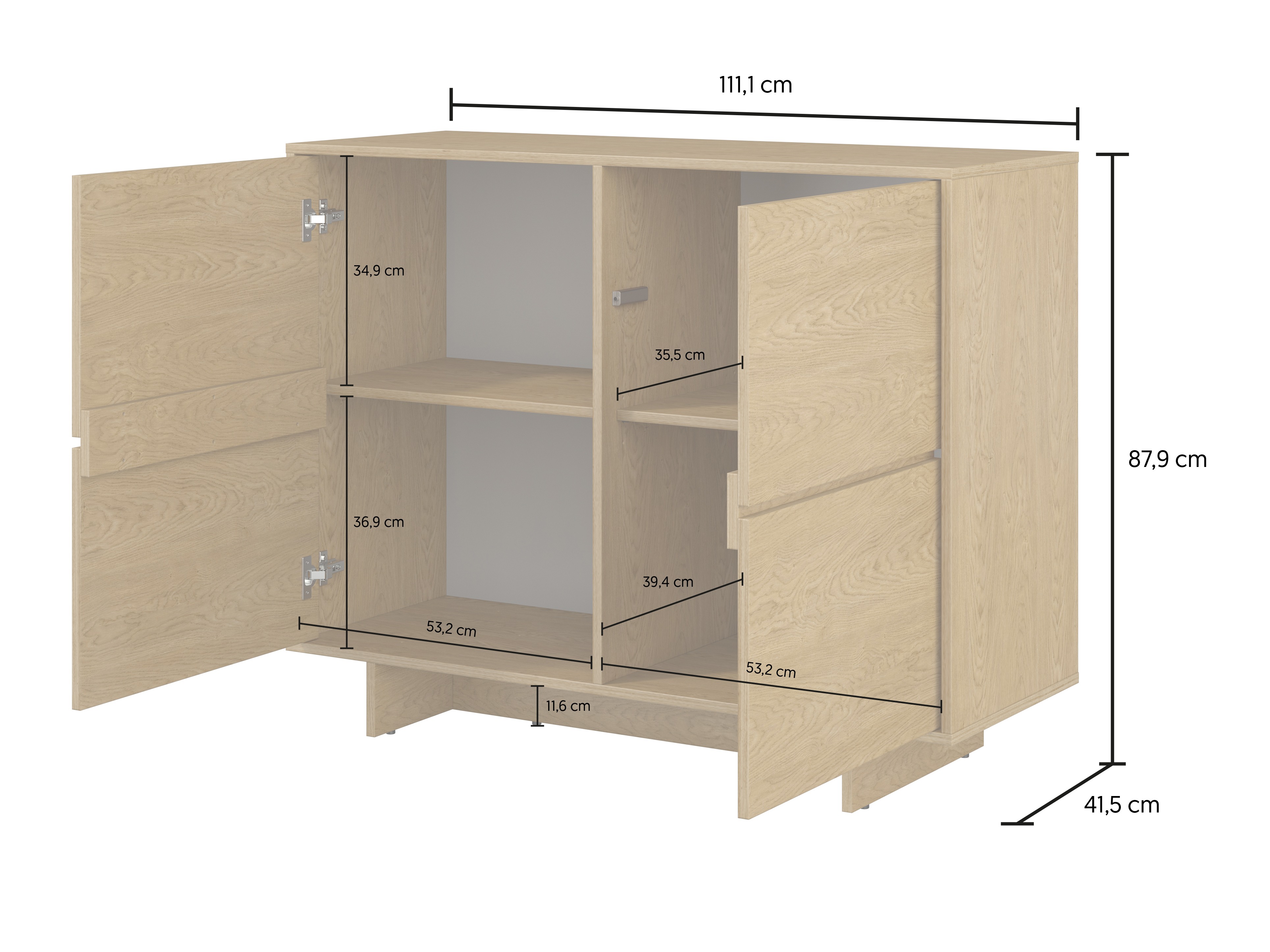 Ensemble de salon Cavbali 103 (Clair bois)