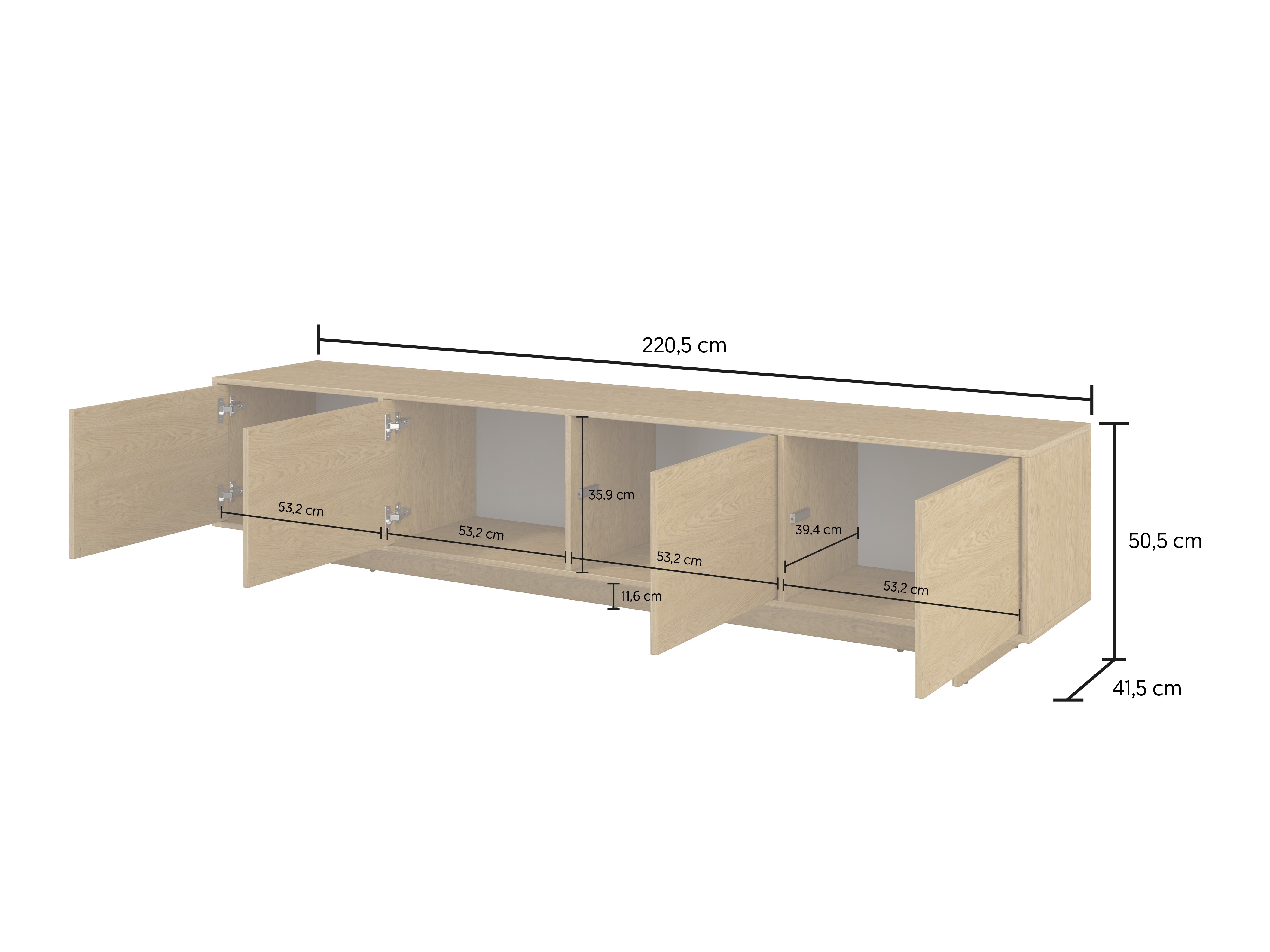 Ensemble de salon Cavbali 103 (Clair bois)