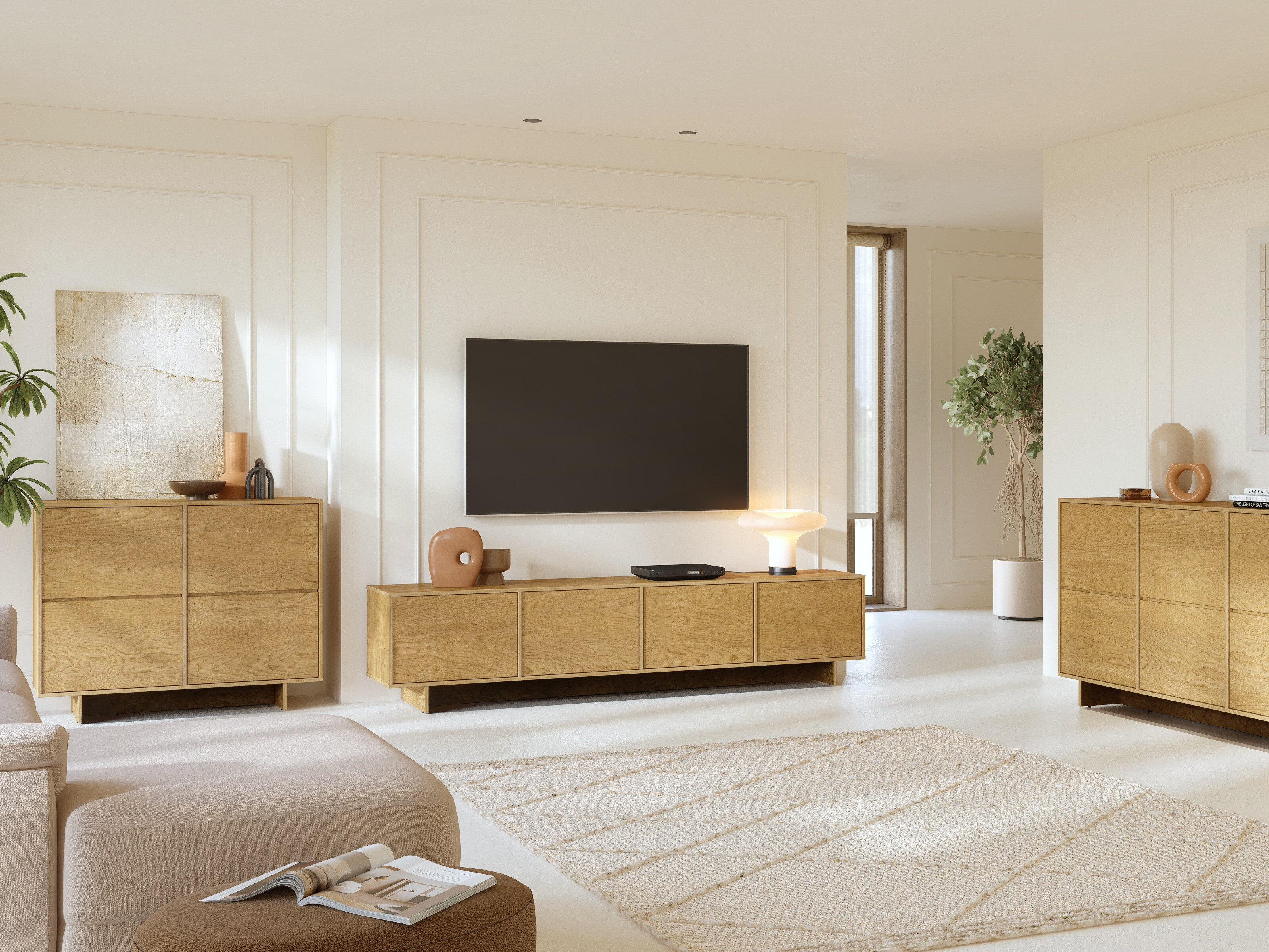 Meuble TV Cavbali 101 (Clair bois)