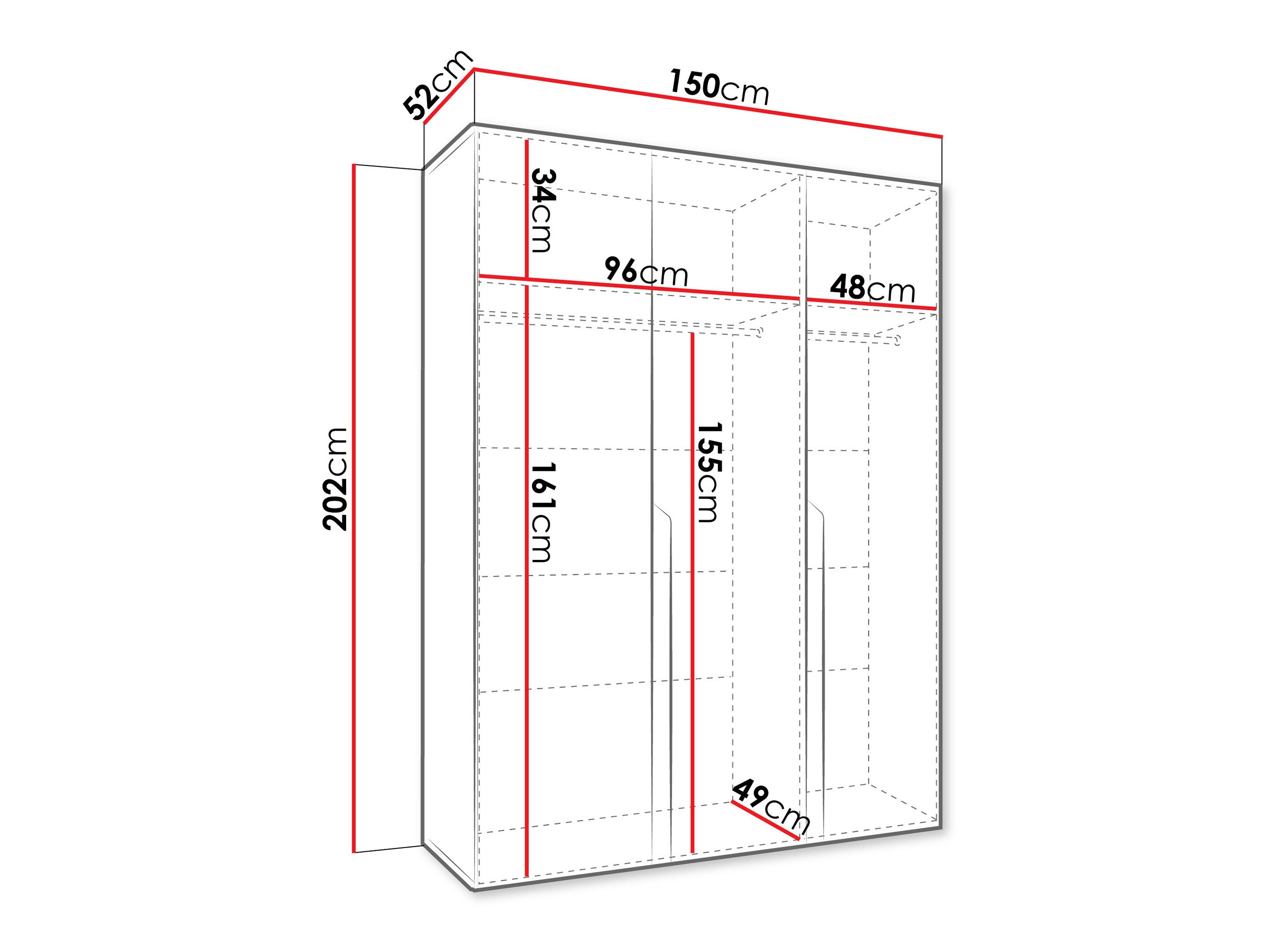Armoire Hartford 580 (Noyer)