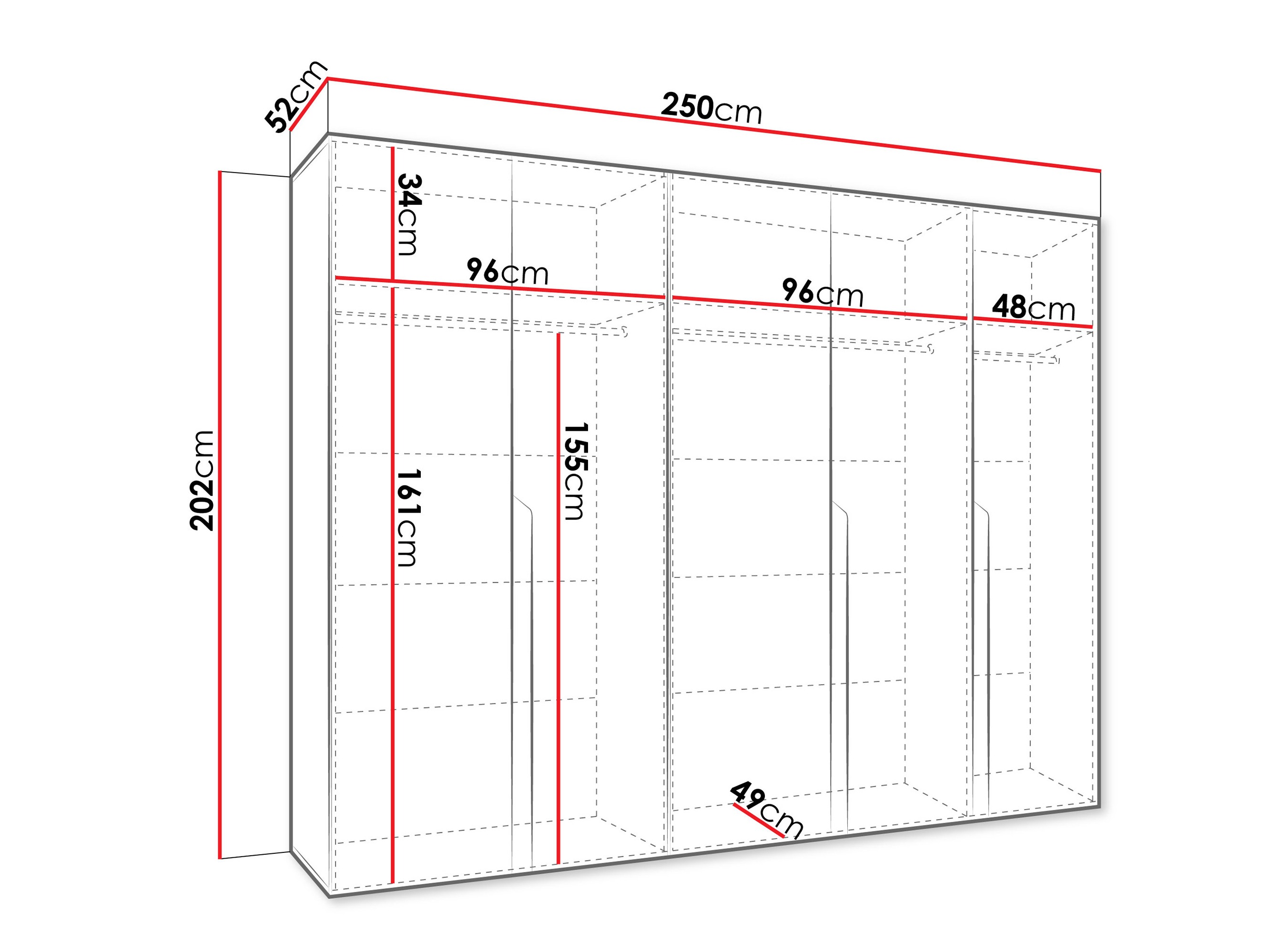 Armoire Hartford 582 (Noyer)
