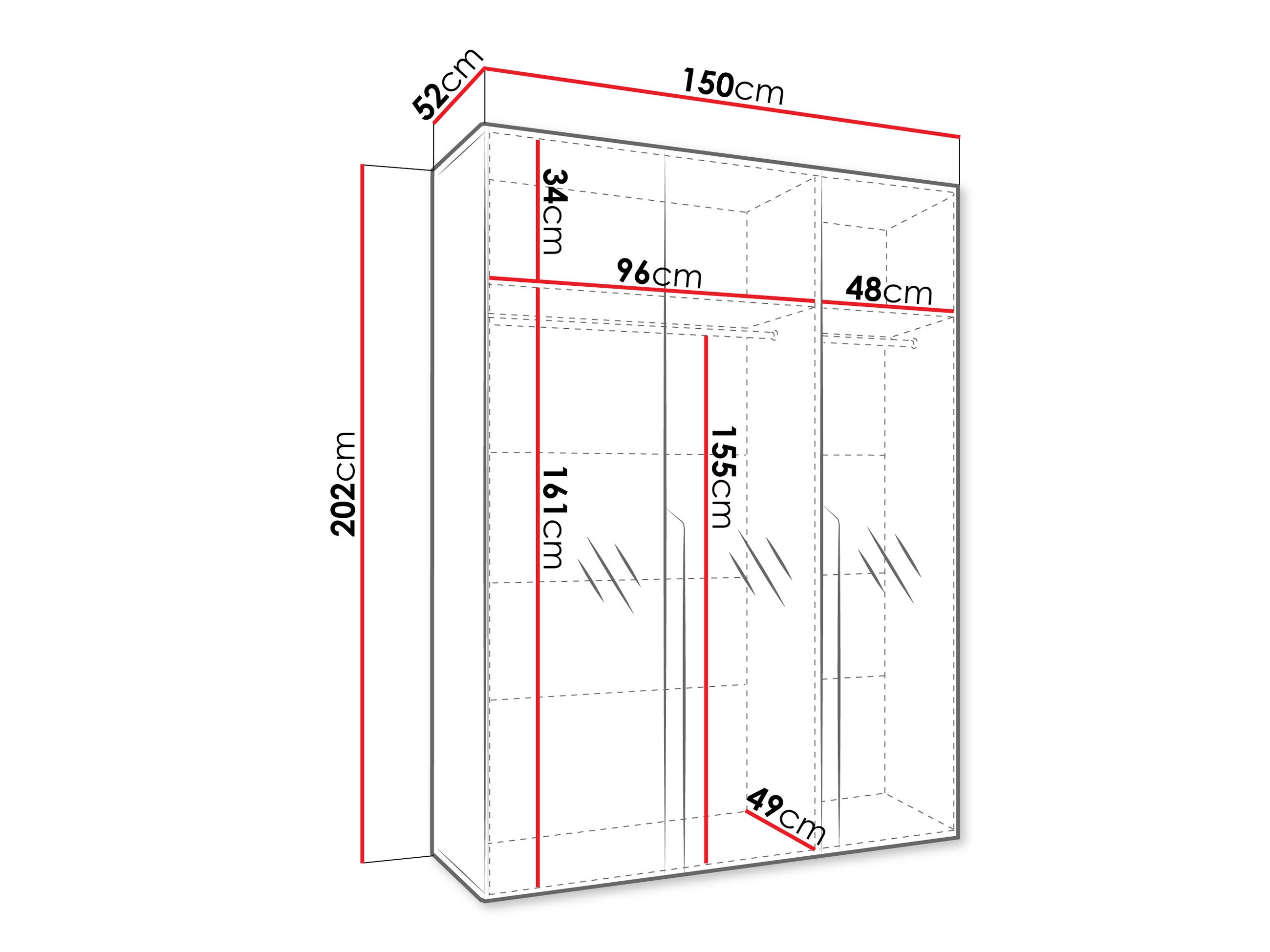 Armoire Hartford 590 (Noyer)
