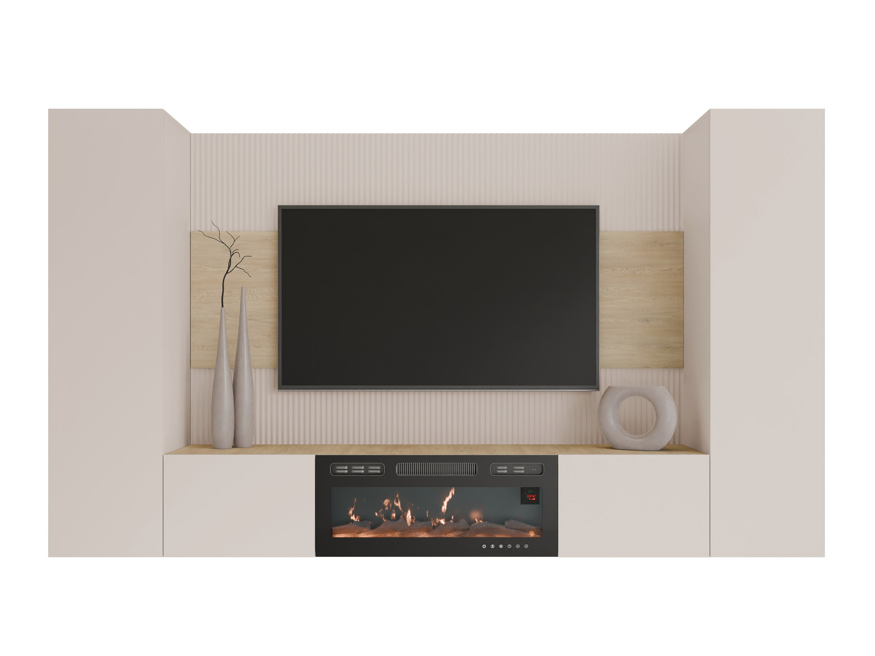 Ensemble de salon Comfivo Salix VIII (Beige + Chêne Cremona)