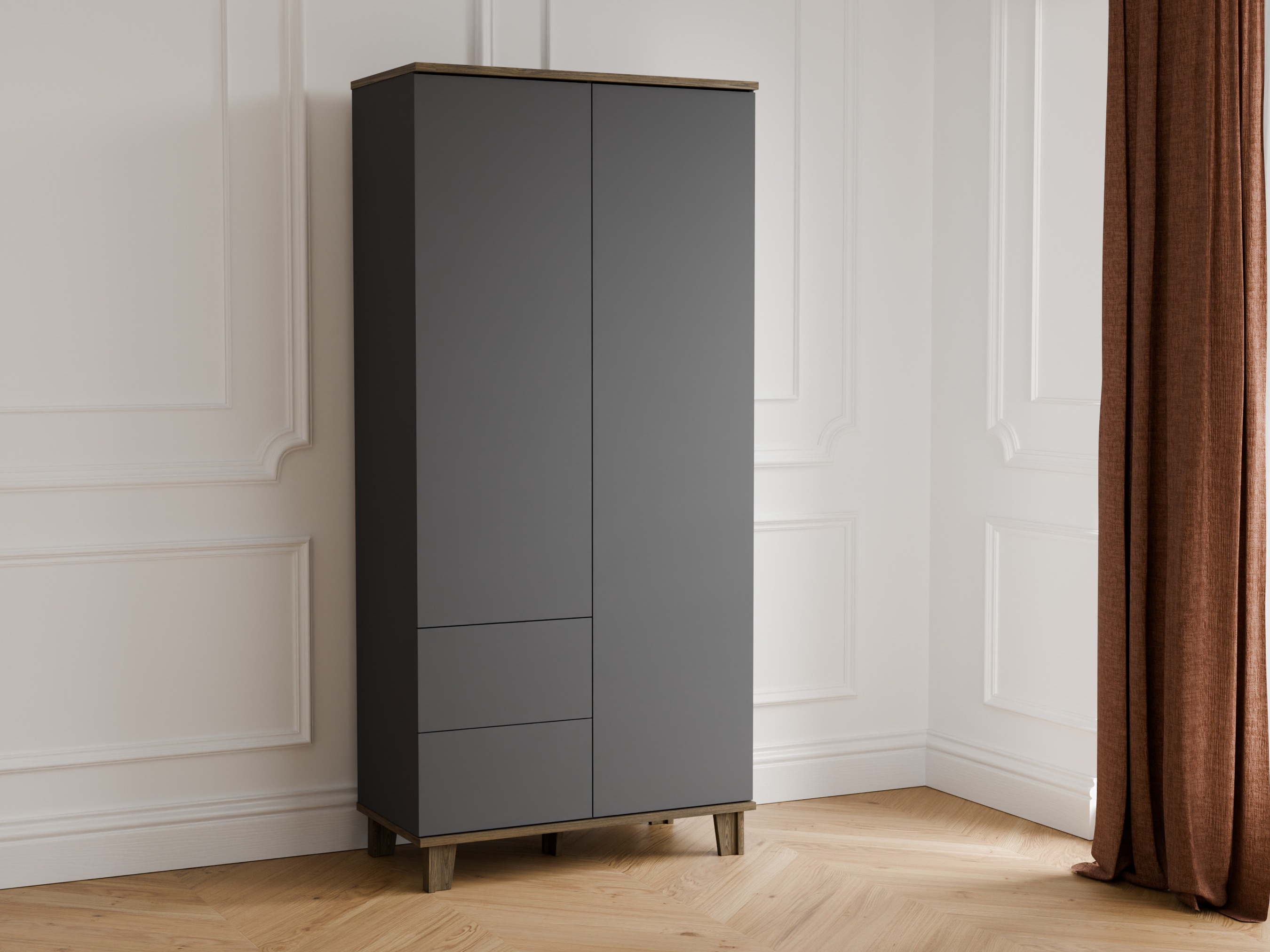 Armoire Evarveru 100 (Anthracite)