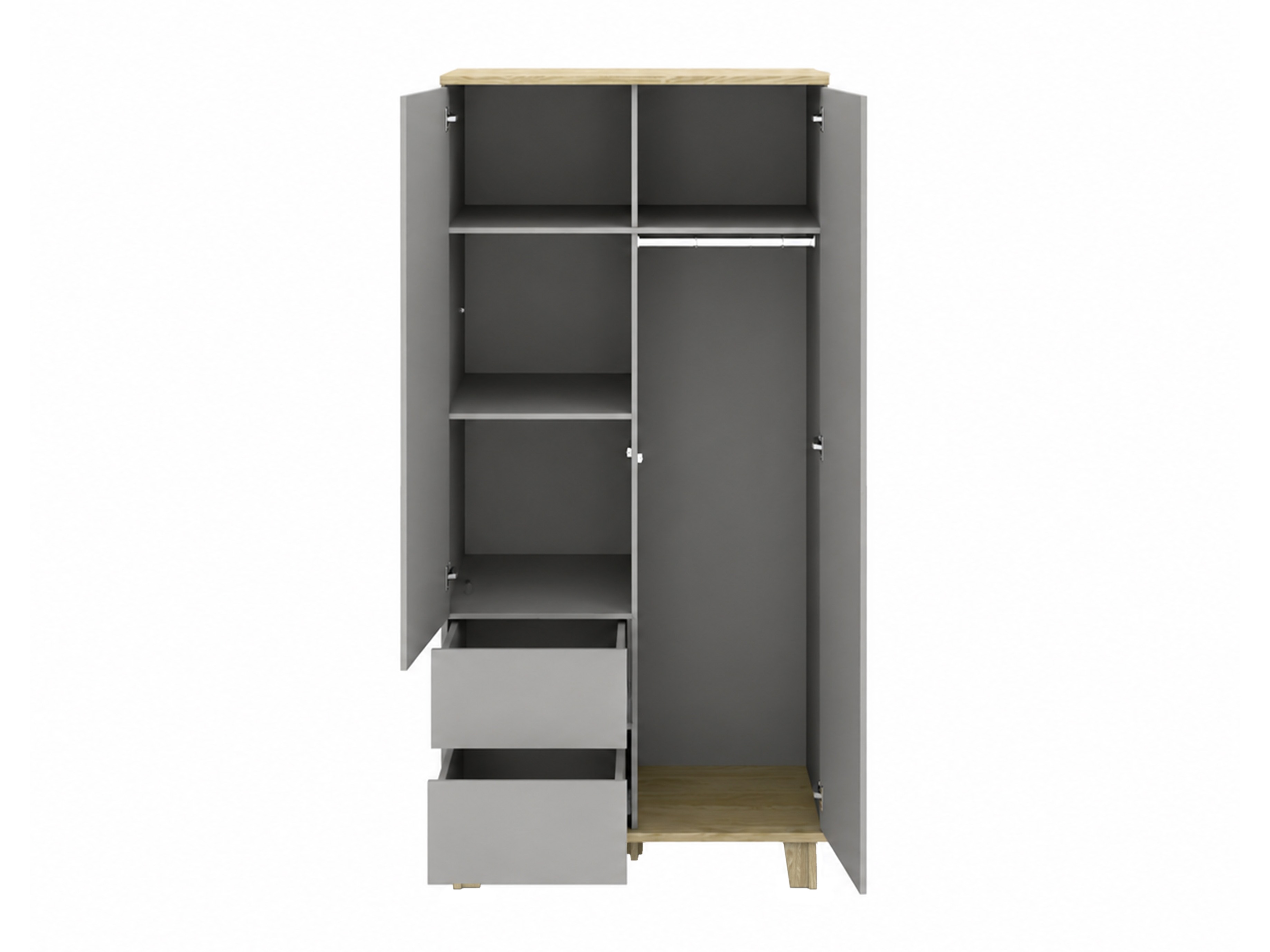 Armoire Evarveru 100 (Gris)