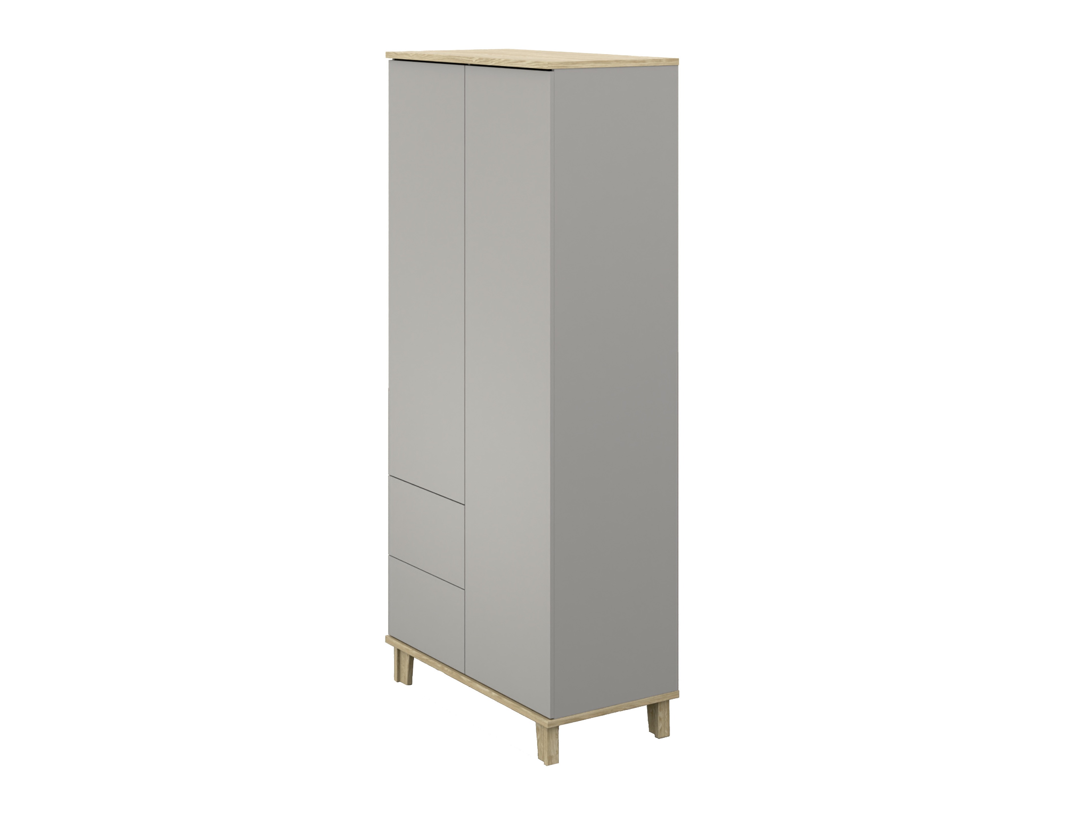 Armoire Evarveru 100 (Gris)