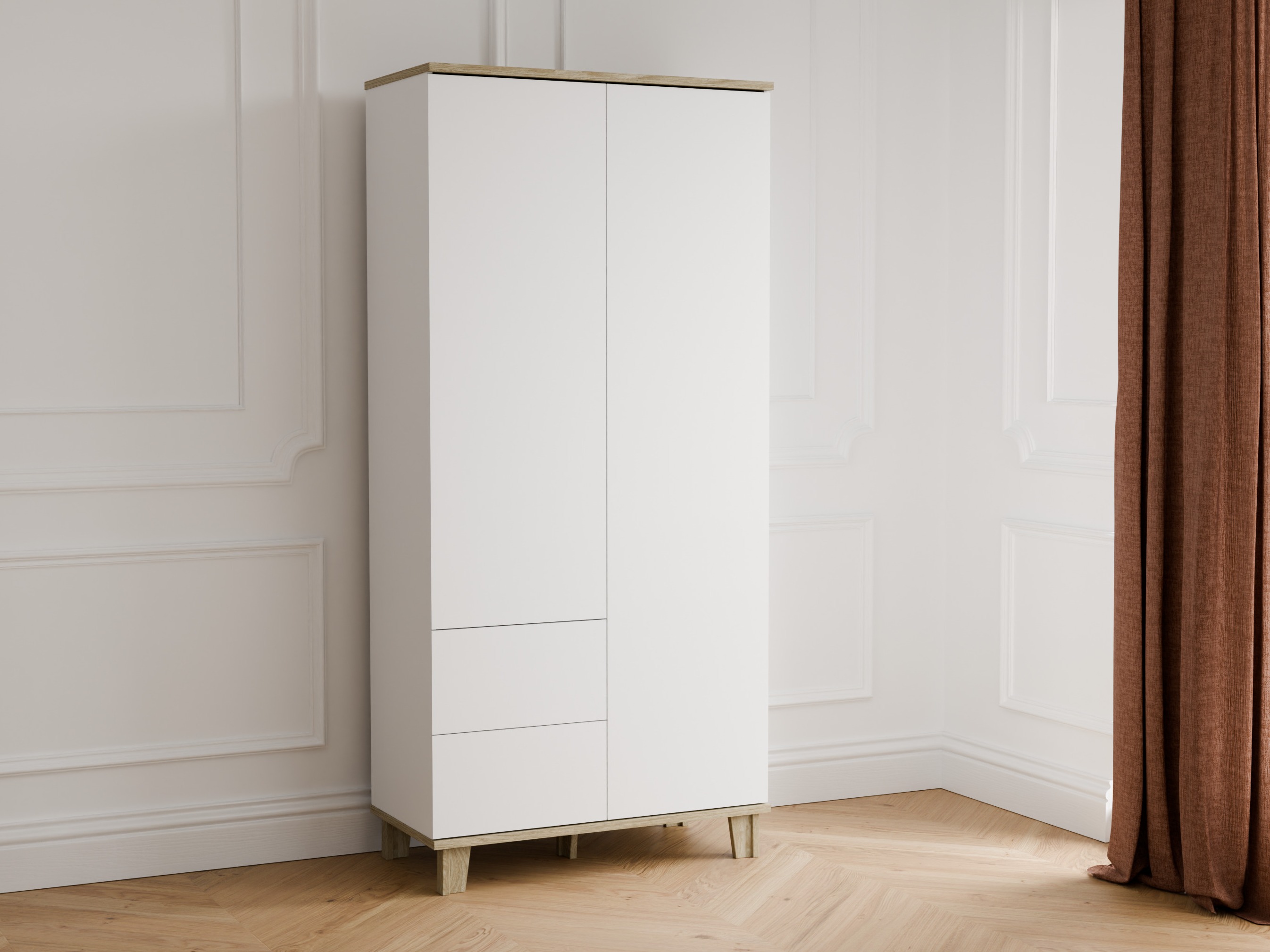Armoire Evarveru 100 (Mat blanc)