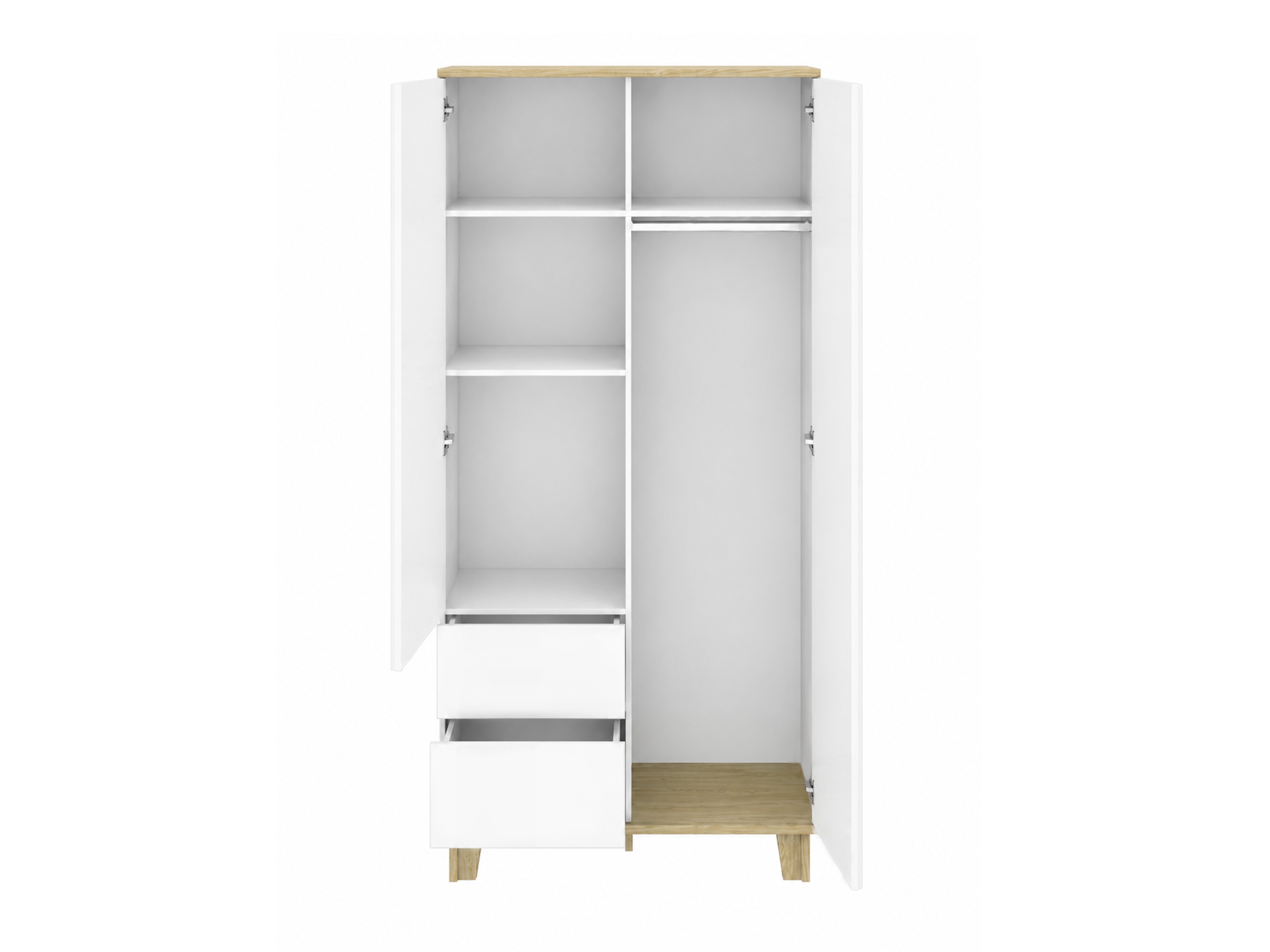 Armoire Evarveru 100 (Mat blanc)