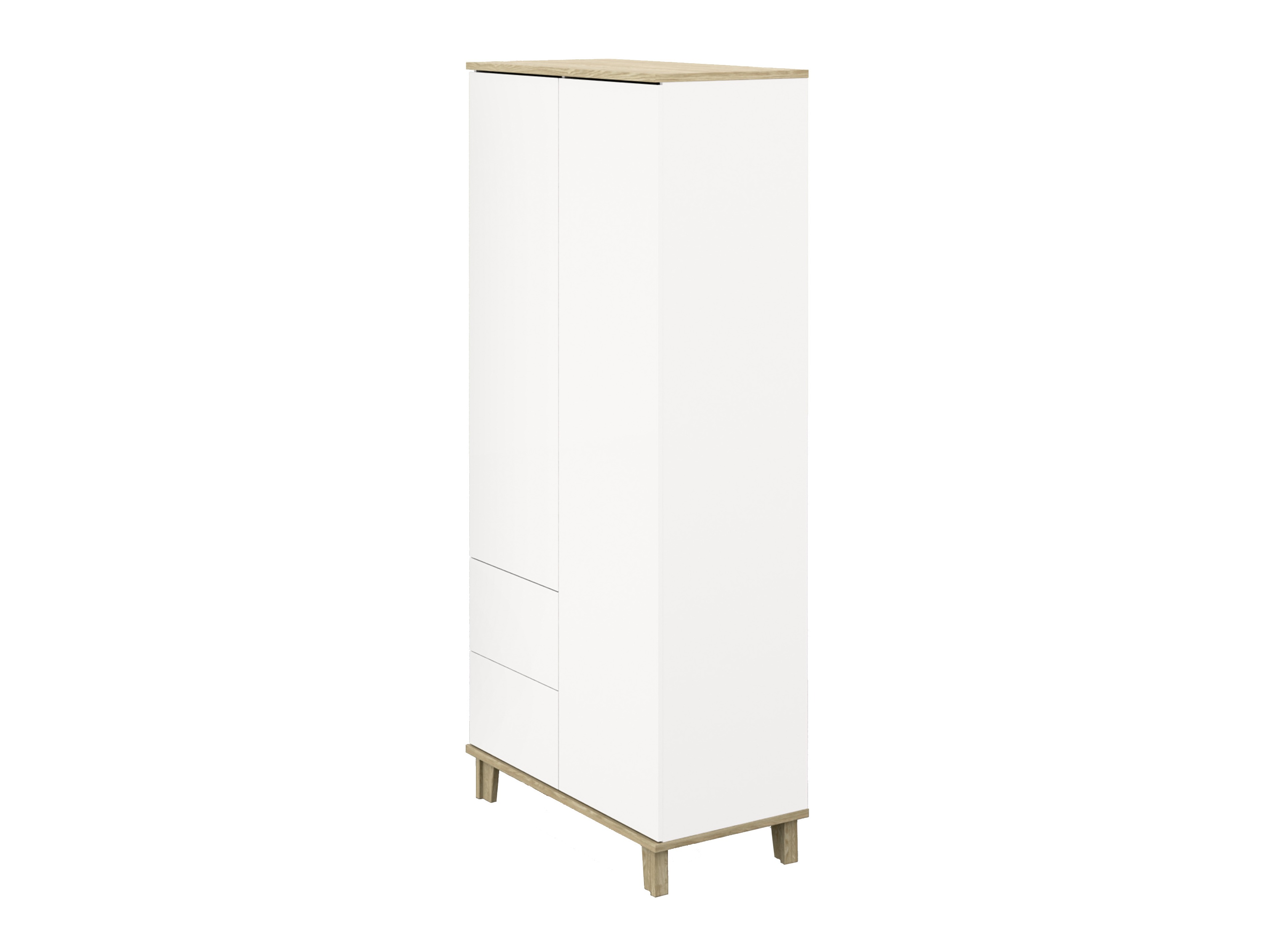 Armoire Evarveru 100 (Mat blanc)