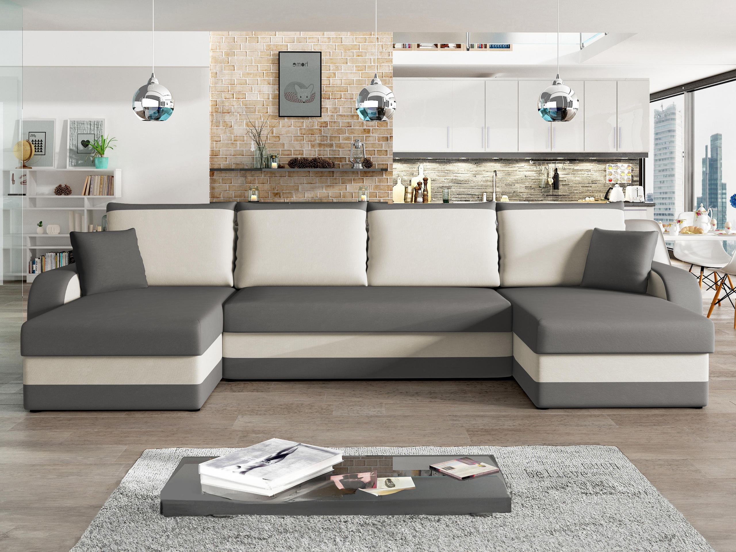 Canapé d'angle Comfivo Melissa IV (Alova 36 + Alova 71)
