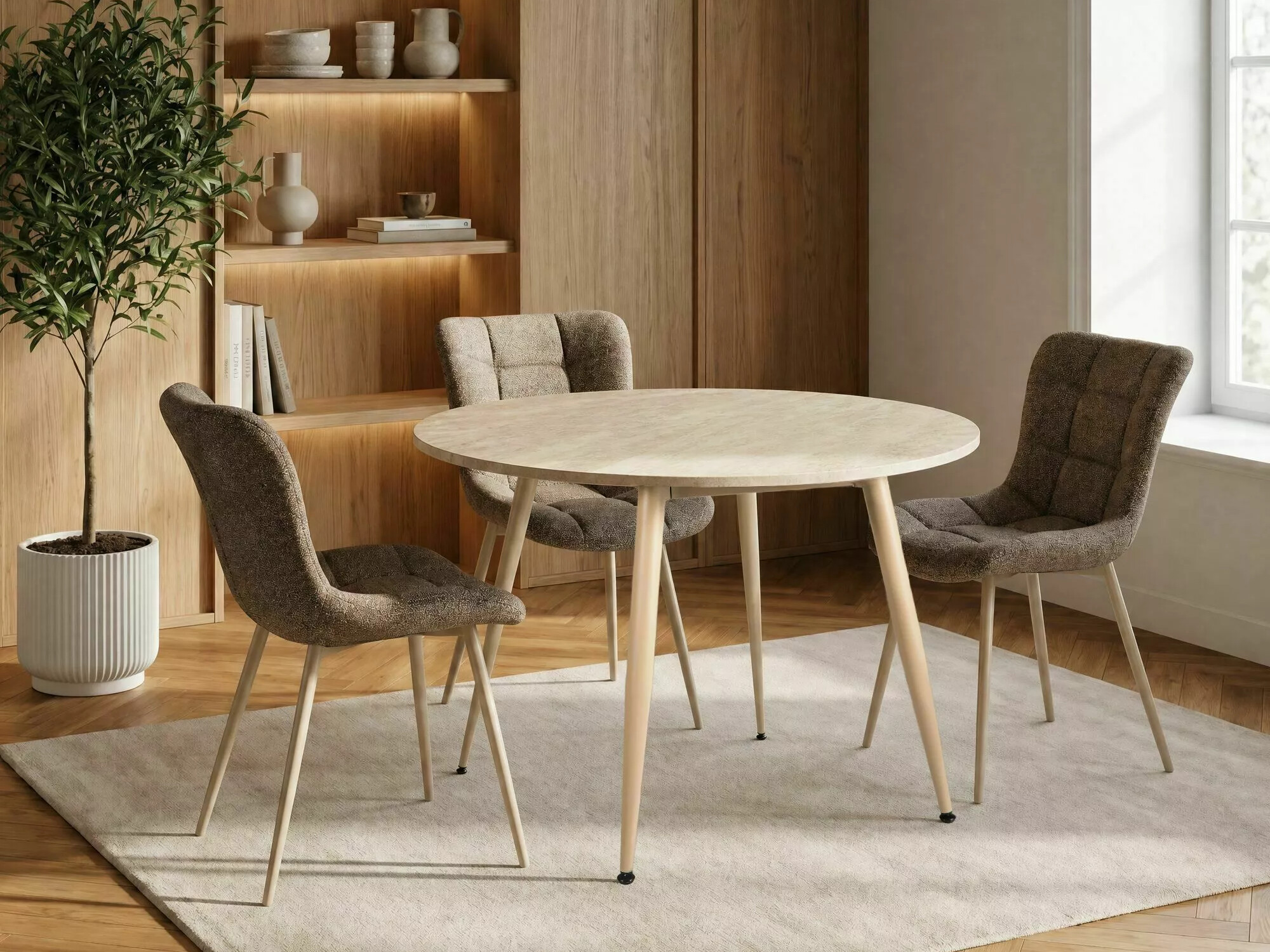 Table Detroit 871 (Travertin clair + Cachemire)