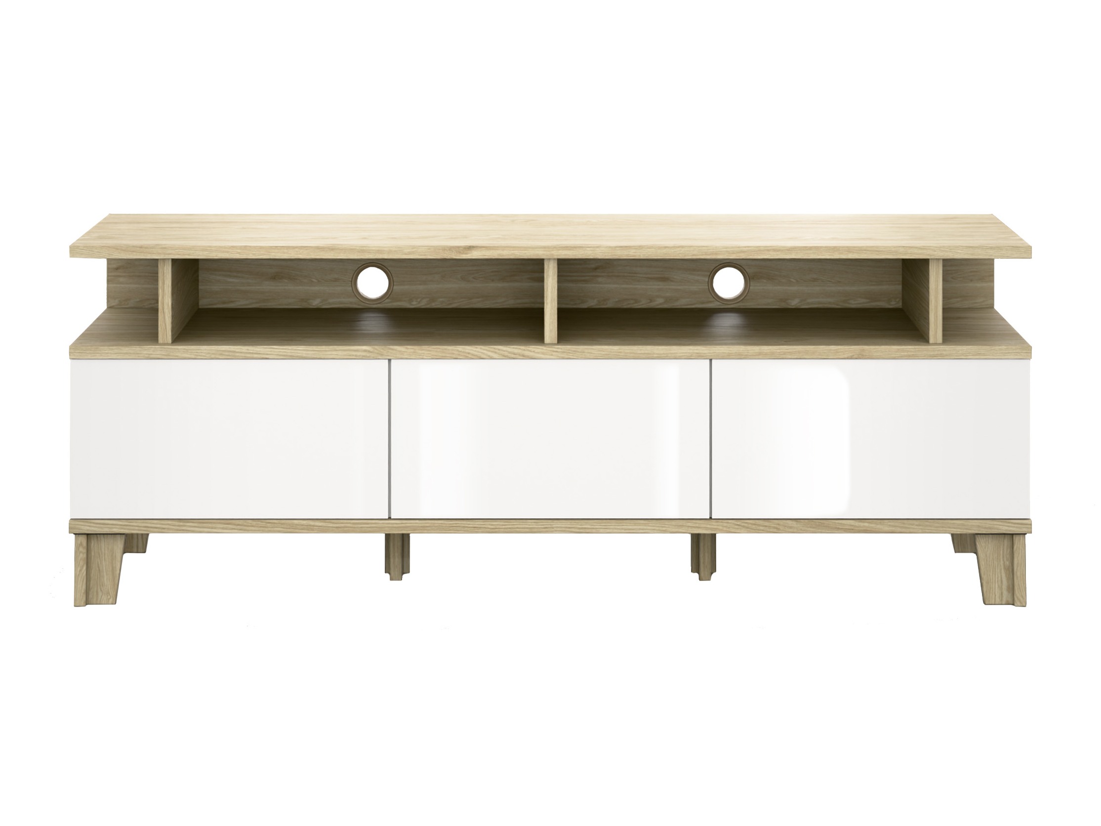 Meuble TV Evarveru 101 (Blanc brillant)