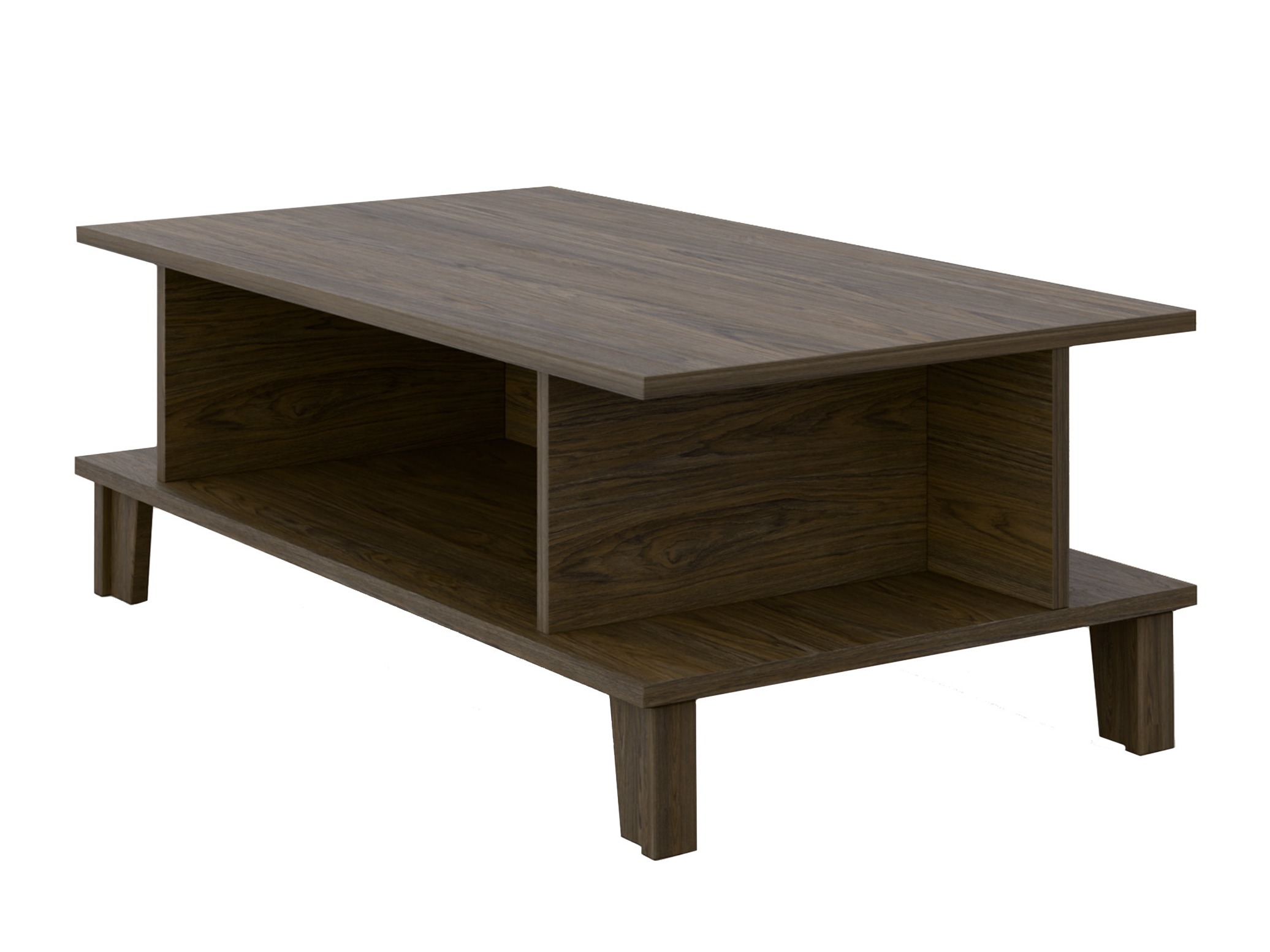 Table basse Evarveru 103 (Chêne foncé)