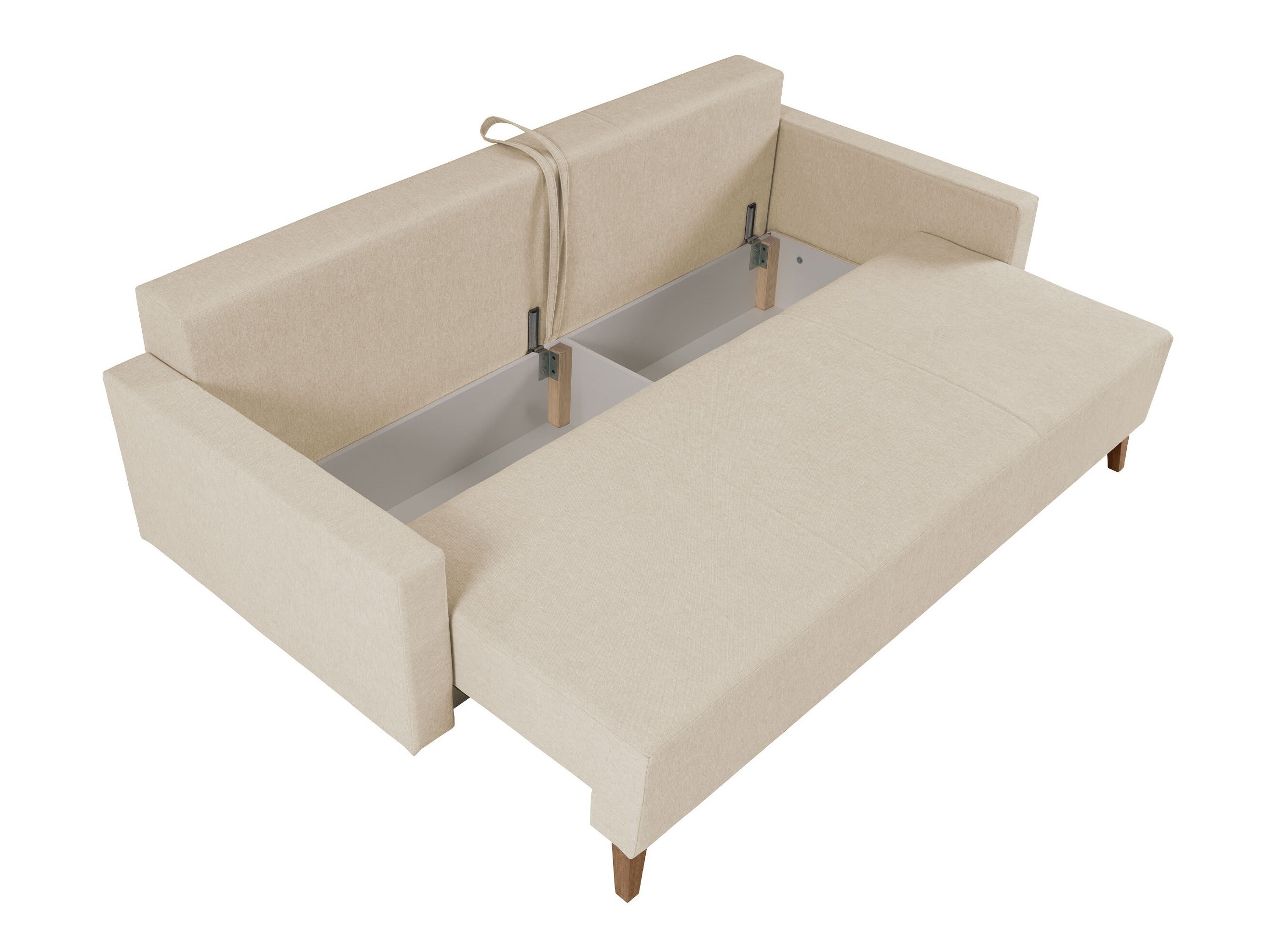 Canapé convertible Delbene 129 (Verita 53 + Chêne san remo foncé)