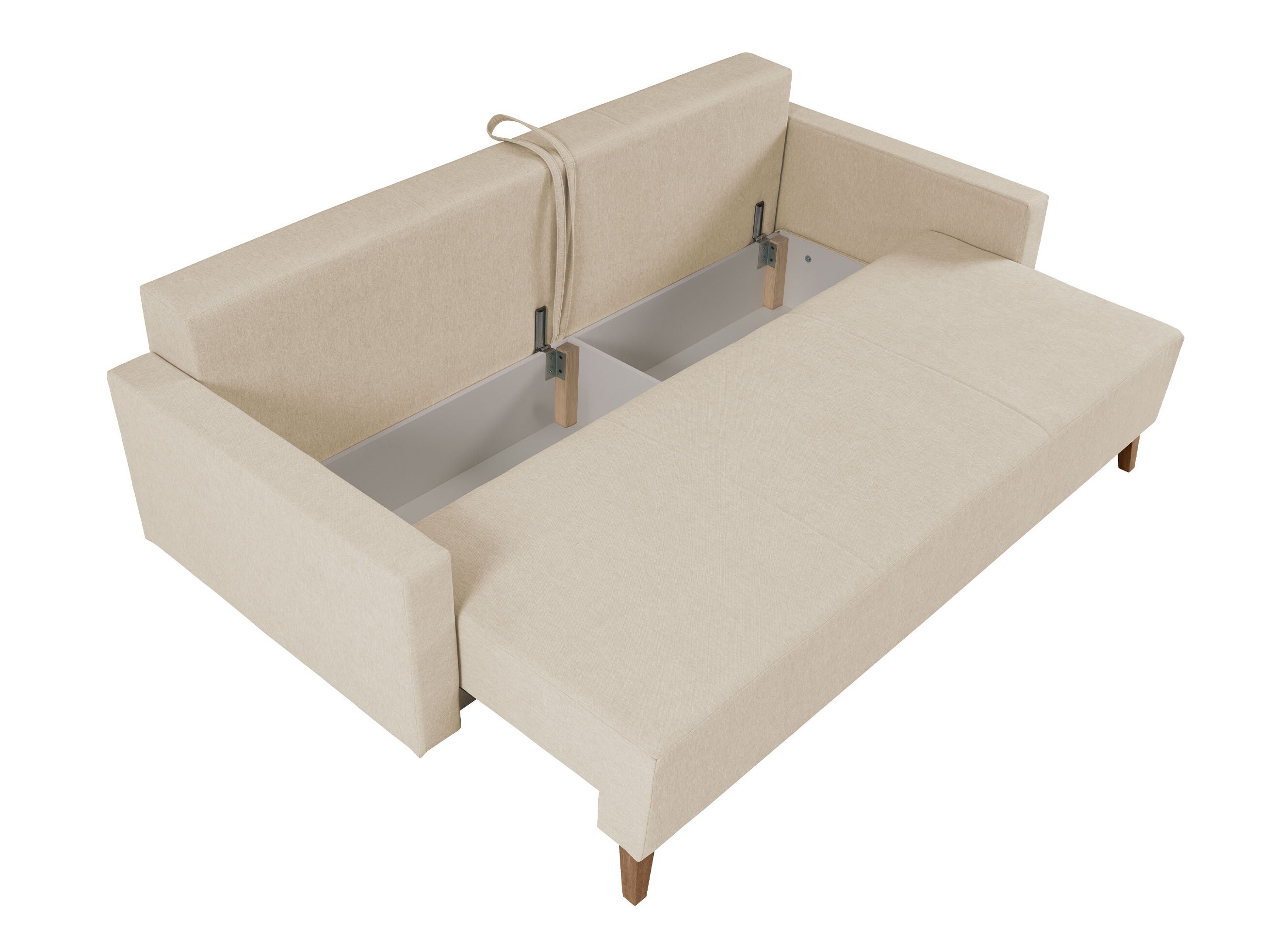 Canapé convertible Delbene 129 (Verita 98 + Chêne san remo foncé)
