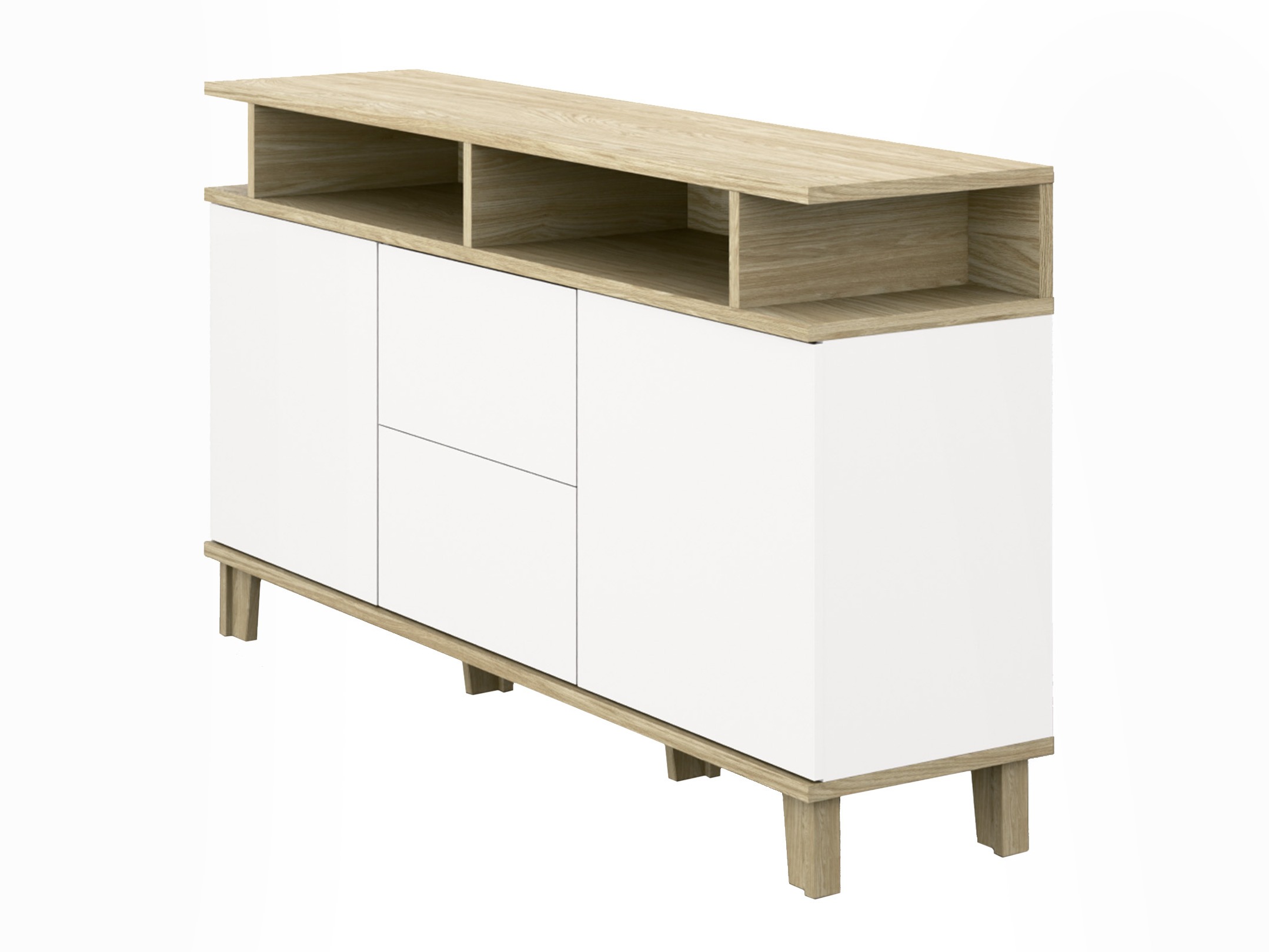 Commode Evarveru 105 (Mat blanc)