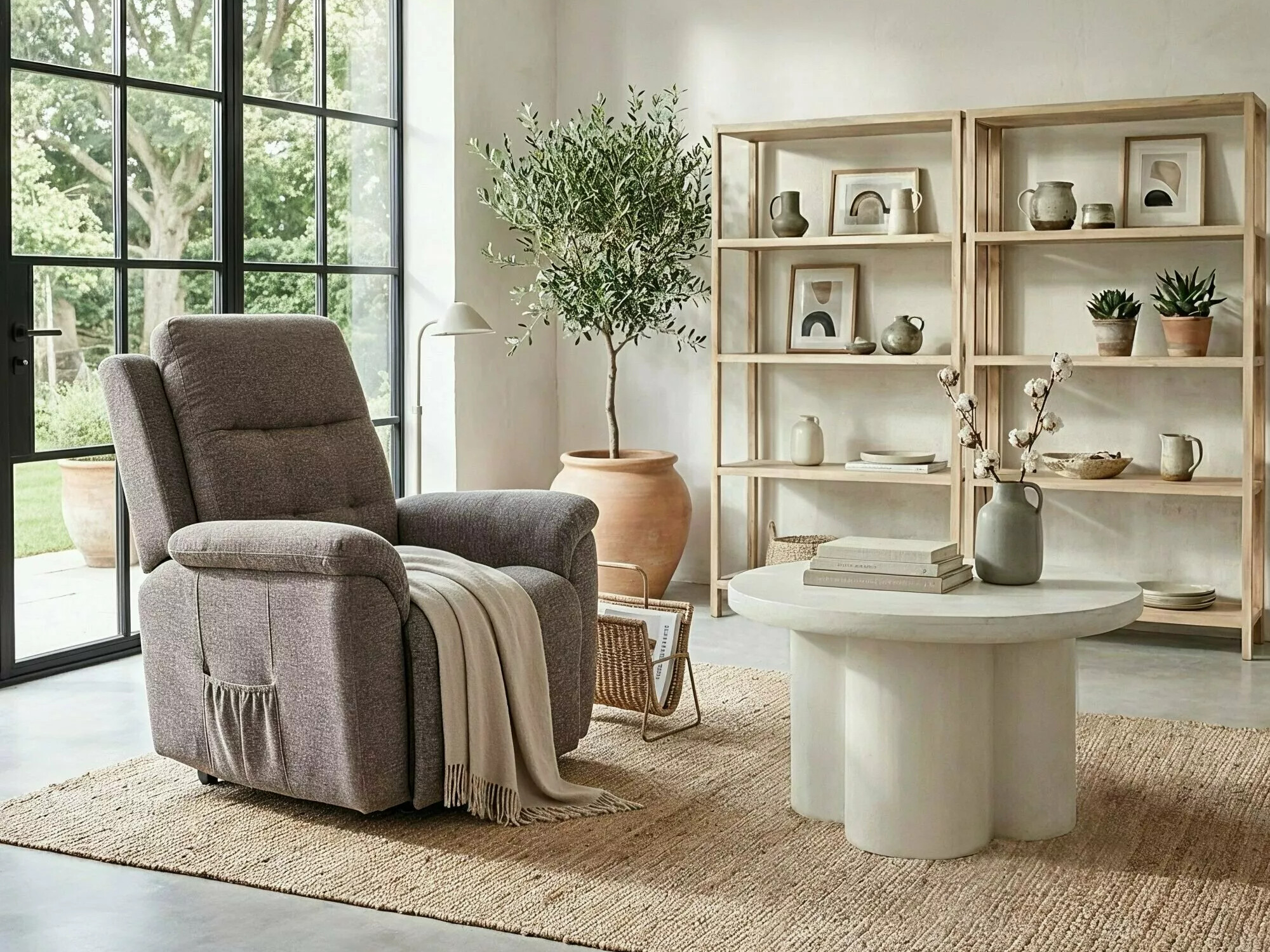 Table basse Detroit 1013 (Blanc écru)