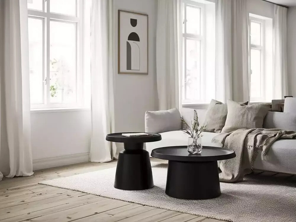 Ensemble tables basses Detroit 721 (Noir)