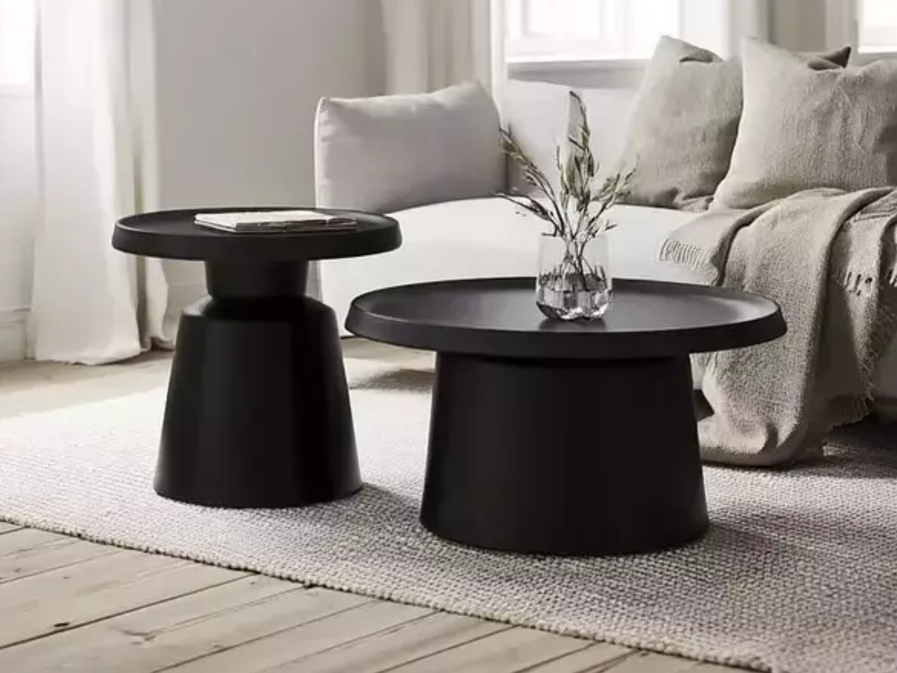 Ensemble tables basses Detroit 721 (Noir)