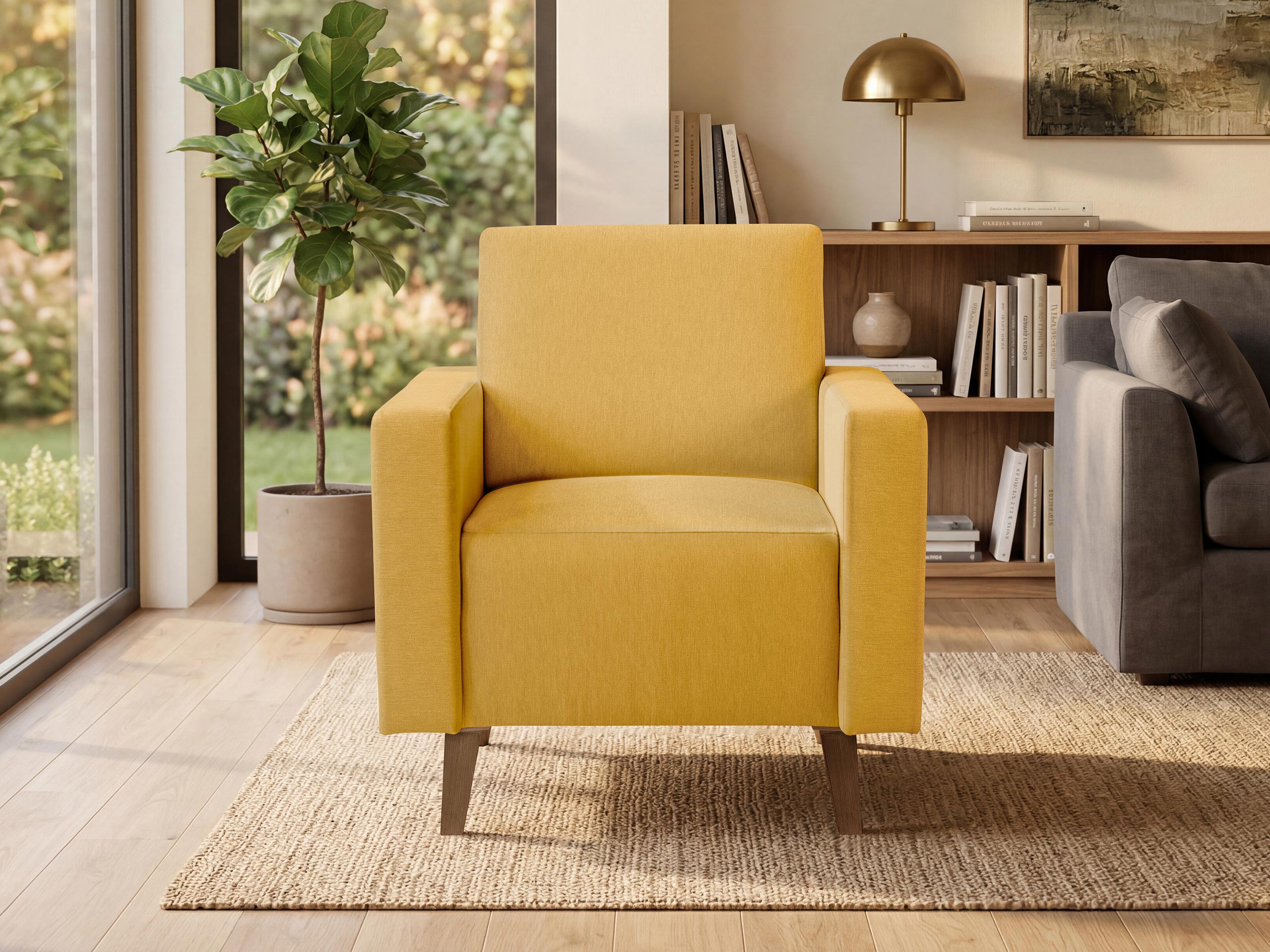 Fauteuil Delbene 131 (Verita 53 + Chêne san remo foncé)