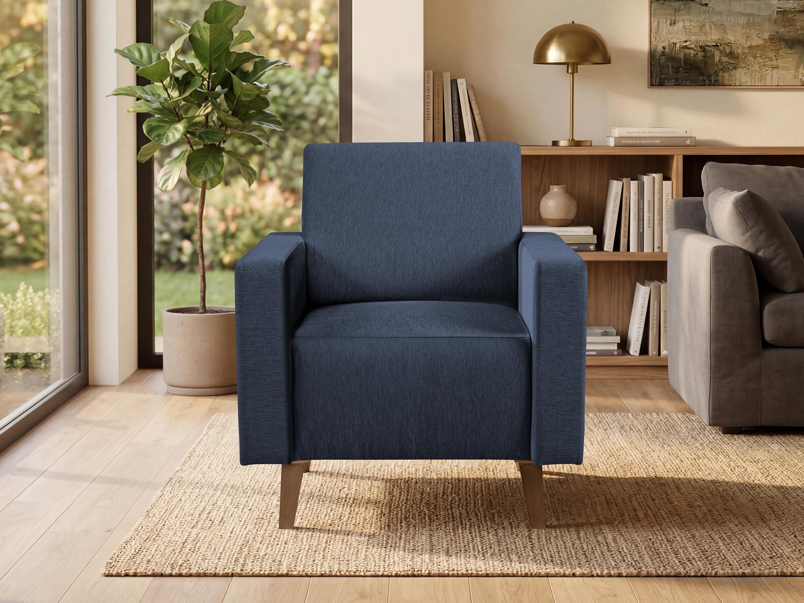 Fauteuil Delbene 131 (Verita 76 + Chêne san remo foncé)