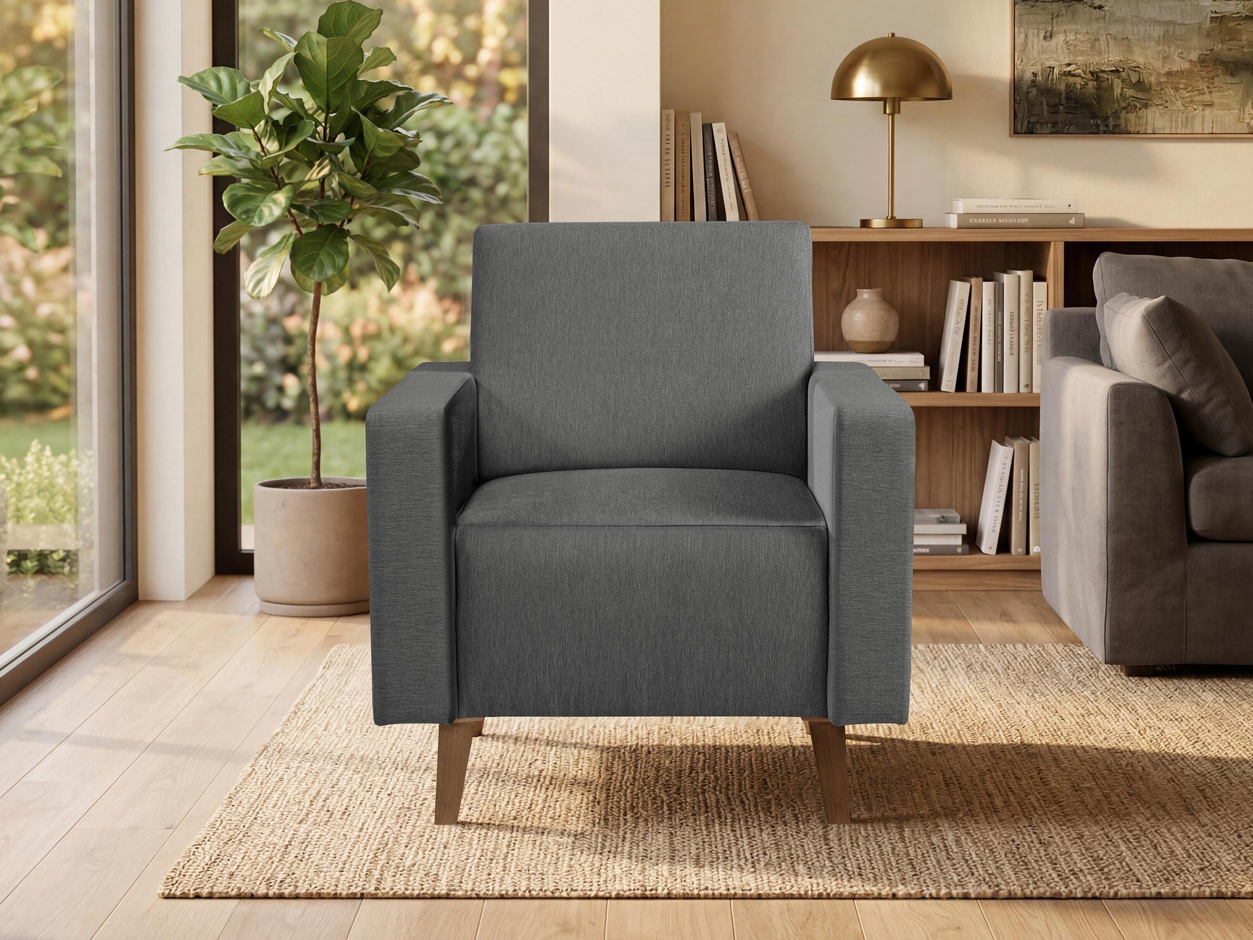 Fauteuil Delbene 131 (Verita 88 + Chêne san remo foncé)