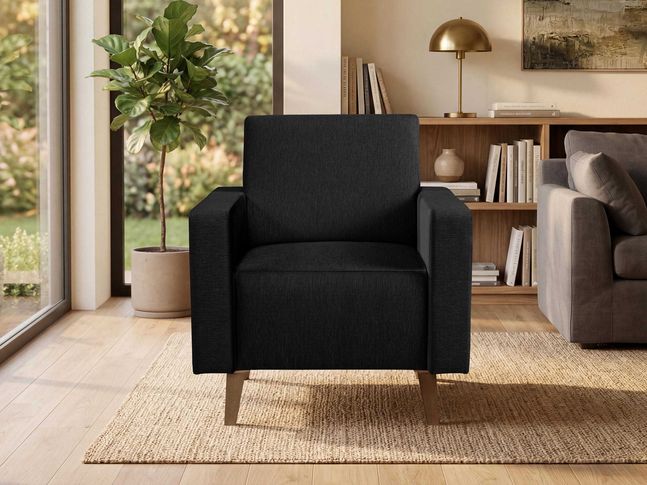 Fauteuil Delbene 131 (Verita 98 + Chêne san remo foncé)