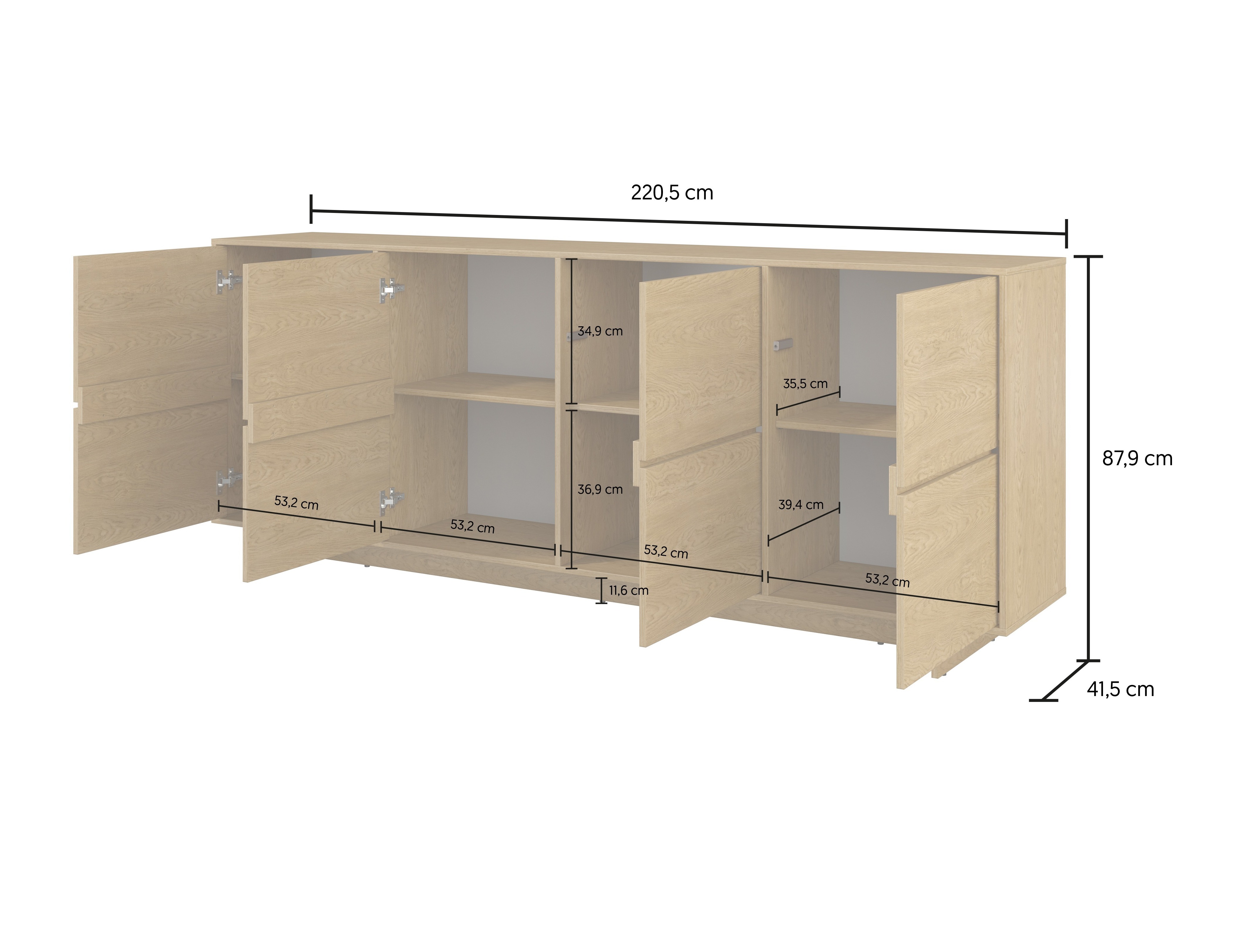 Buffet Cavbali 102 (Clair bois)