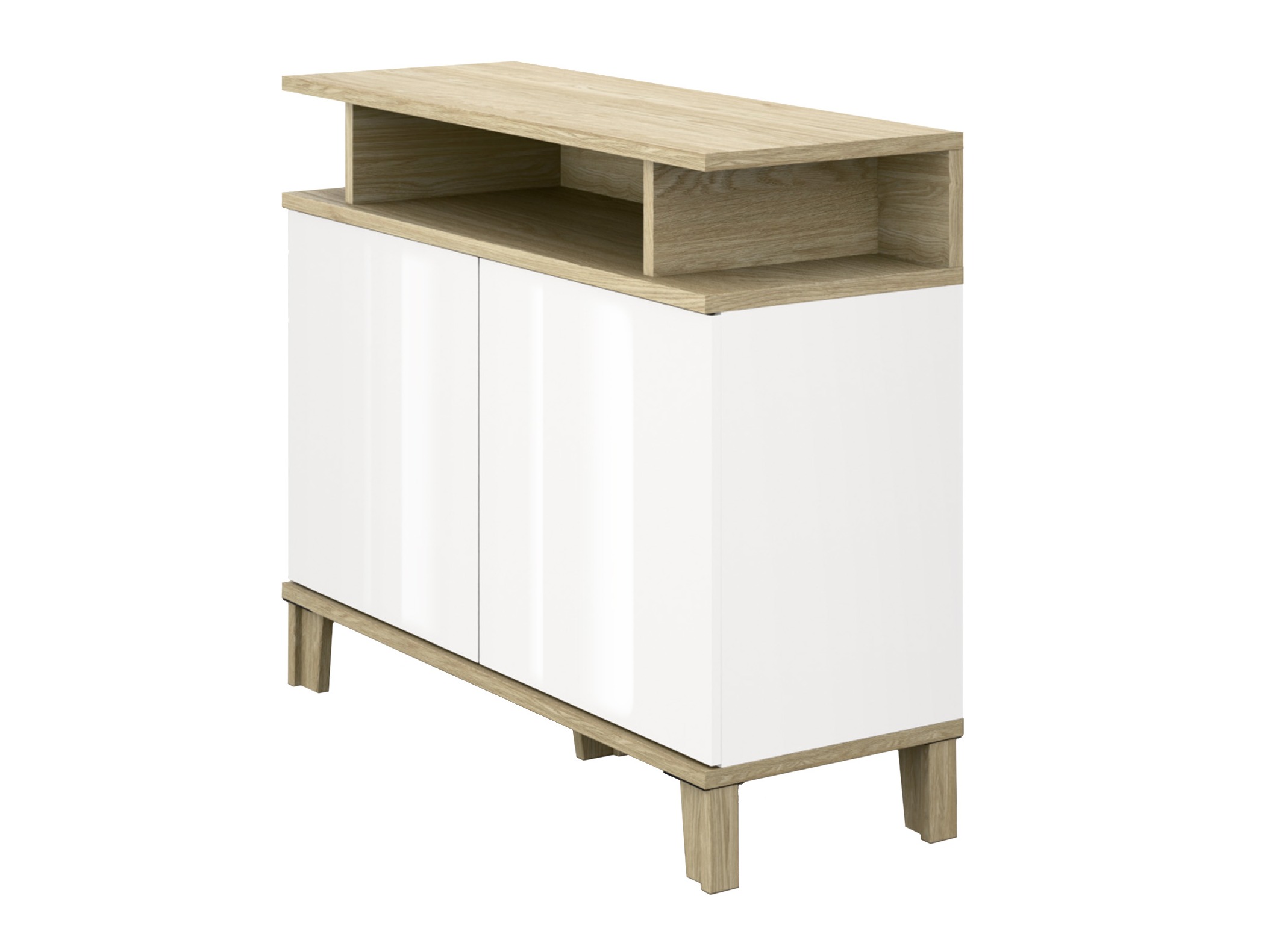 Buffet Evarveru 107 (Blanc brillant)