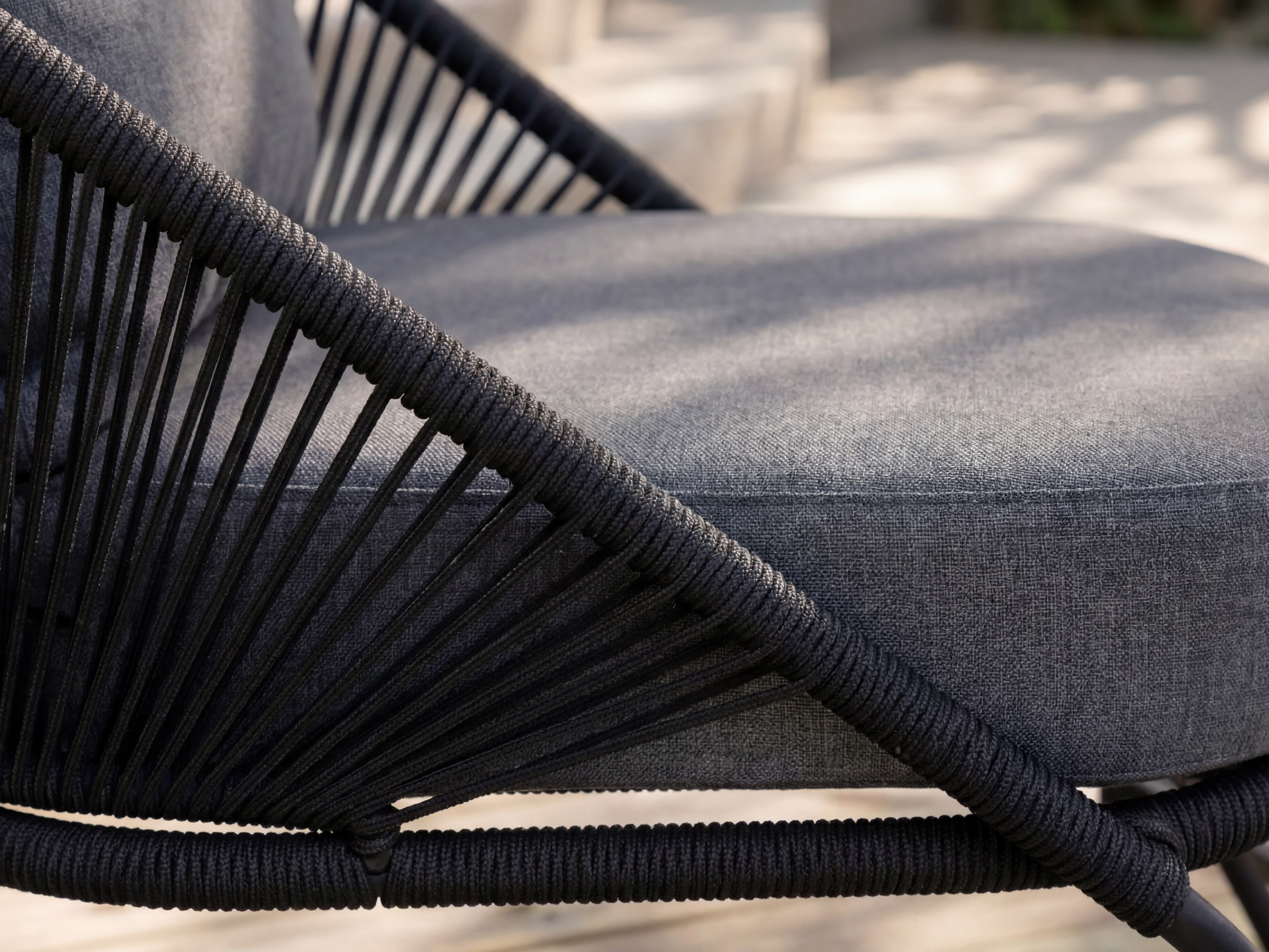 Fauteuil de jardin Dallas 1079 (Noir + Gris)
