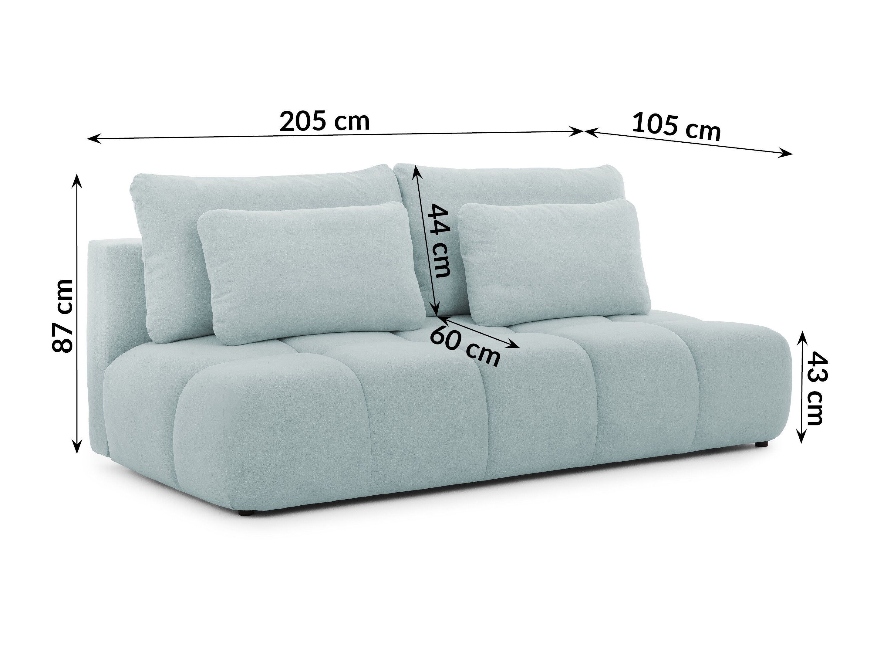 Canapé convertible Rocklin 203 (Soft Plush 15)
