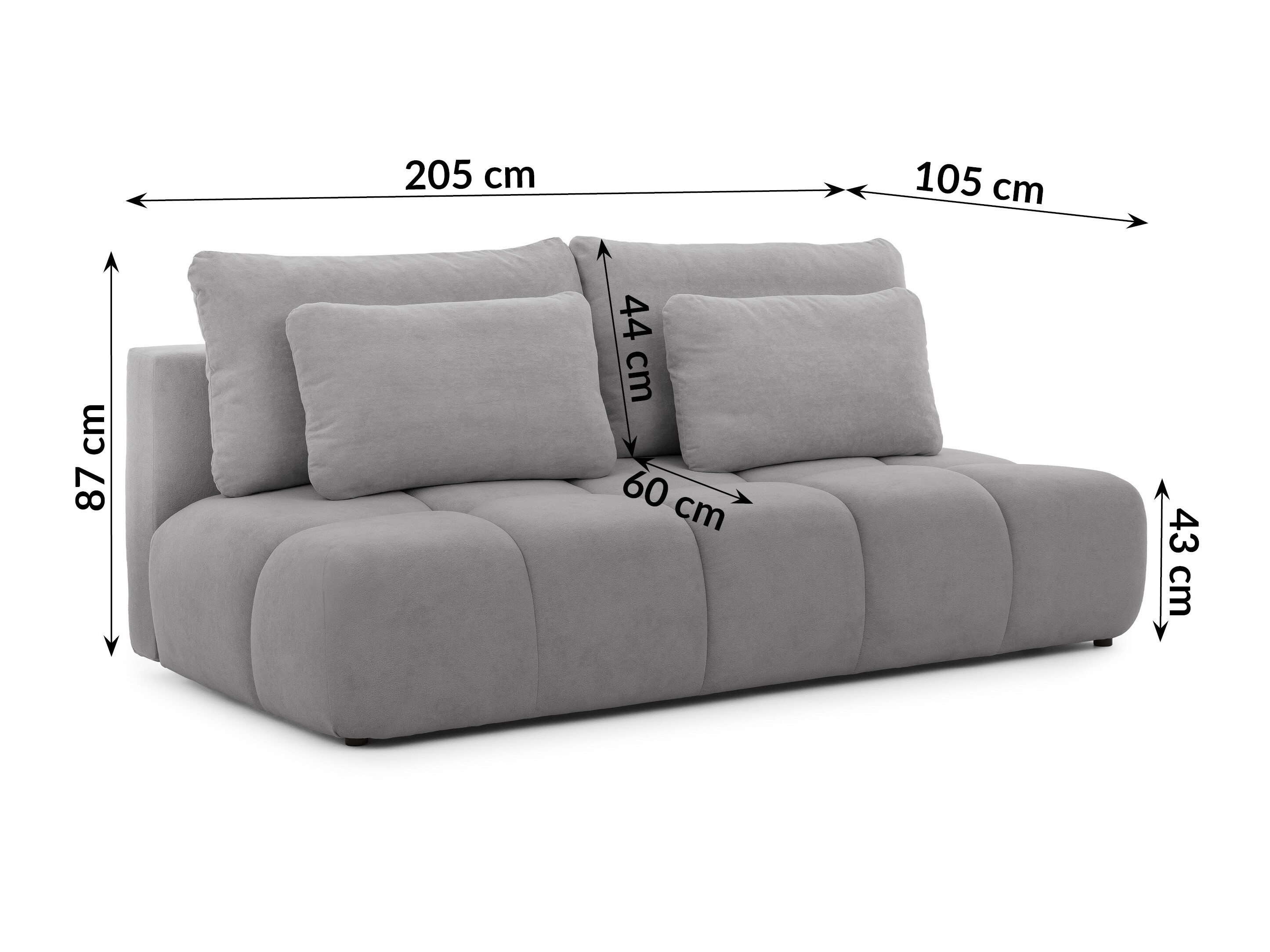 Canapé convertible Rocklin 203 (Soft Plush 20)