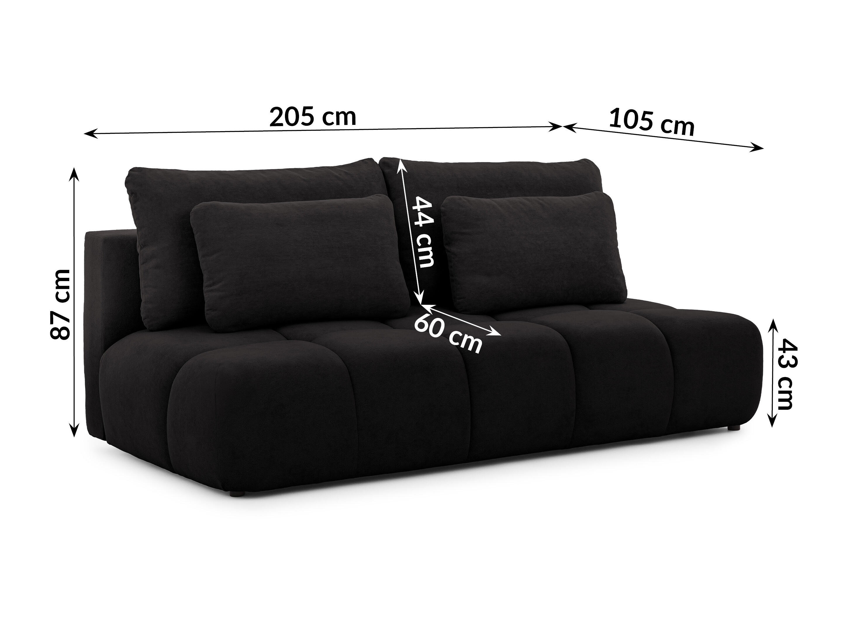 Canapé convertible Rocklin 203 (Soft Plush 22)