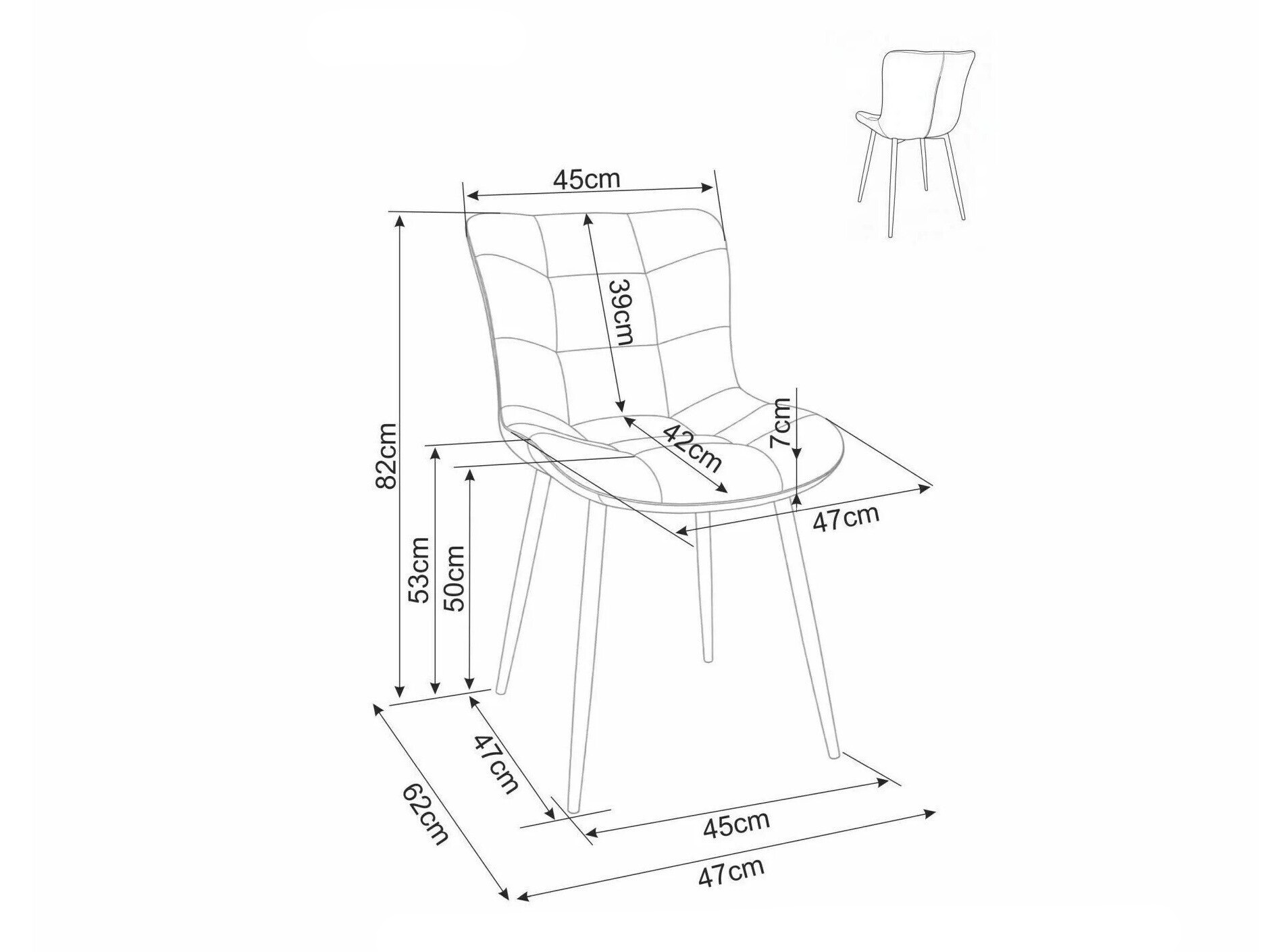 Chaise Detroit 1027 (Brego 31)