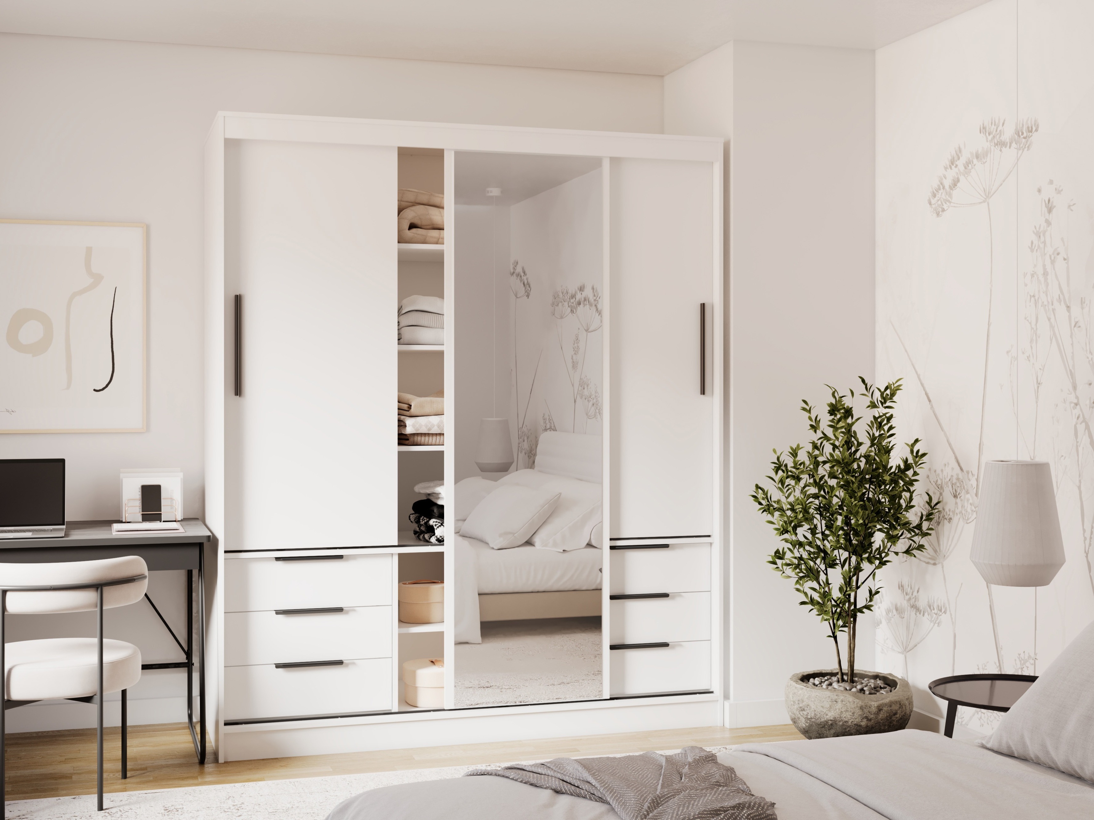 Armoire Fresno 184 (Blanc)