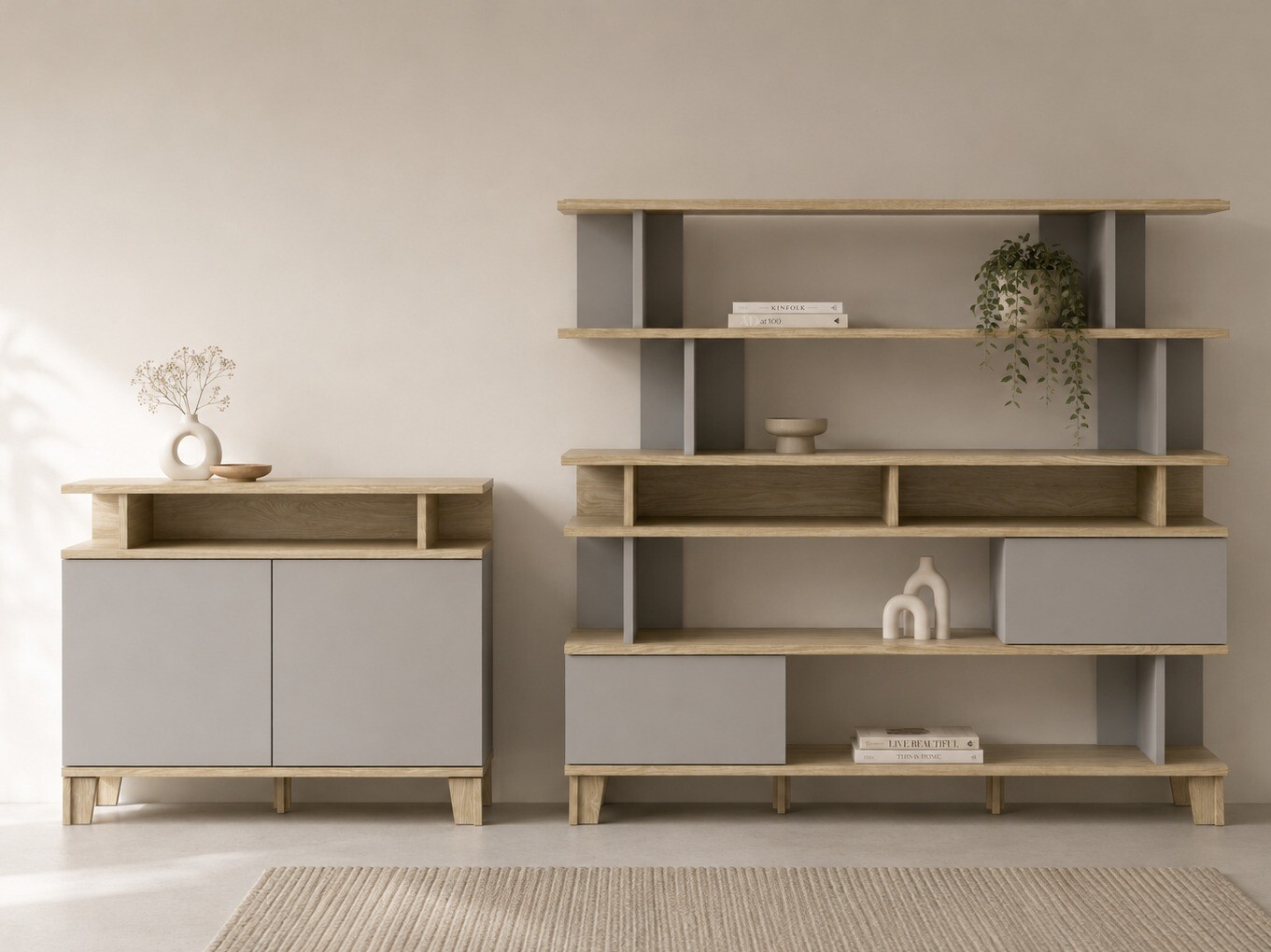 Buffet Evarveru 107 (Gris)