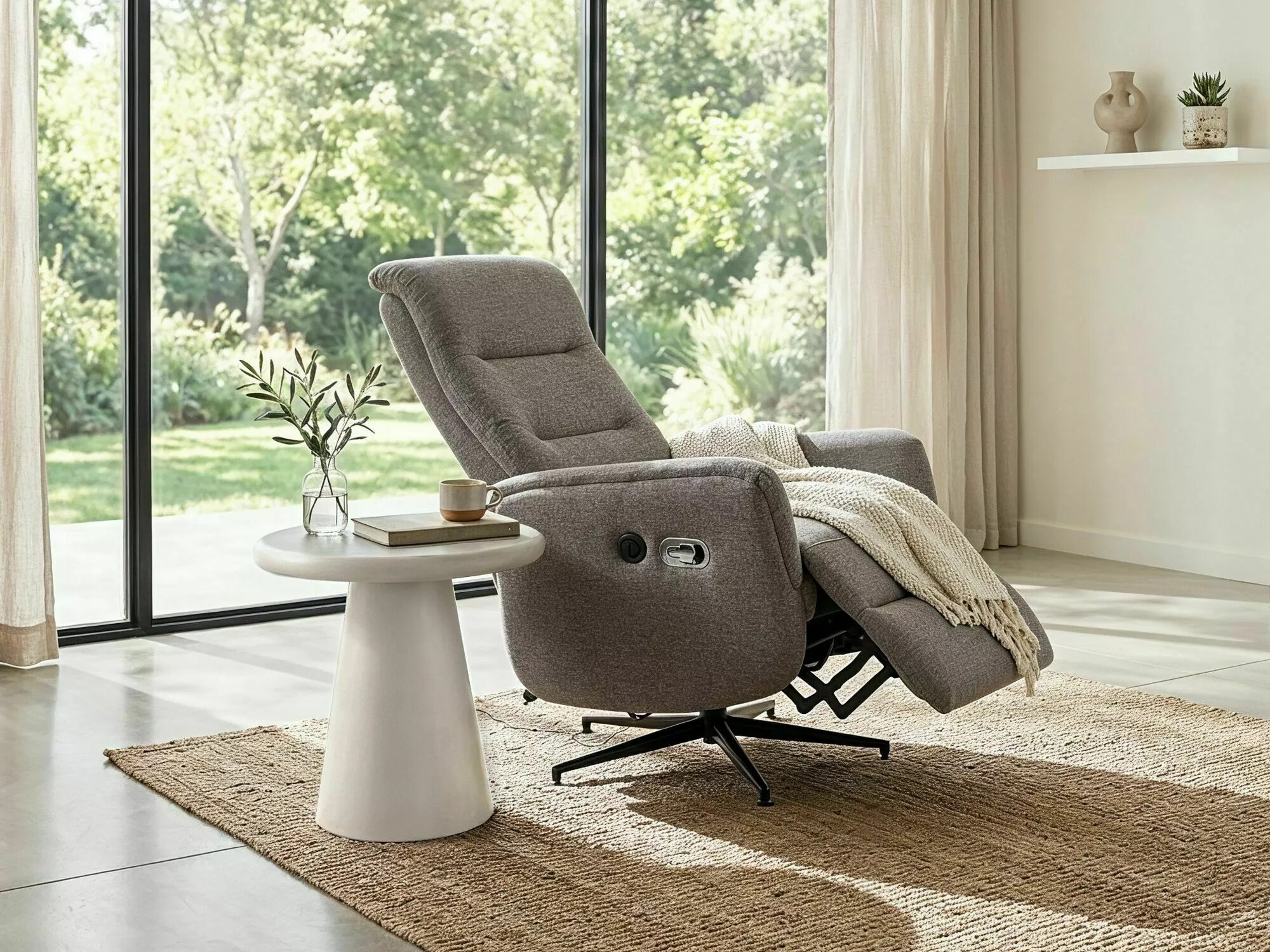 Fauteuil inclinable Detroit 1031 (Raven 07)