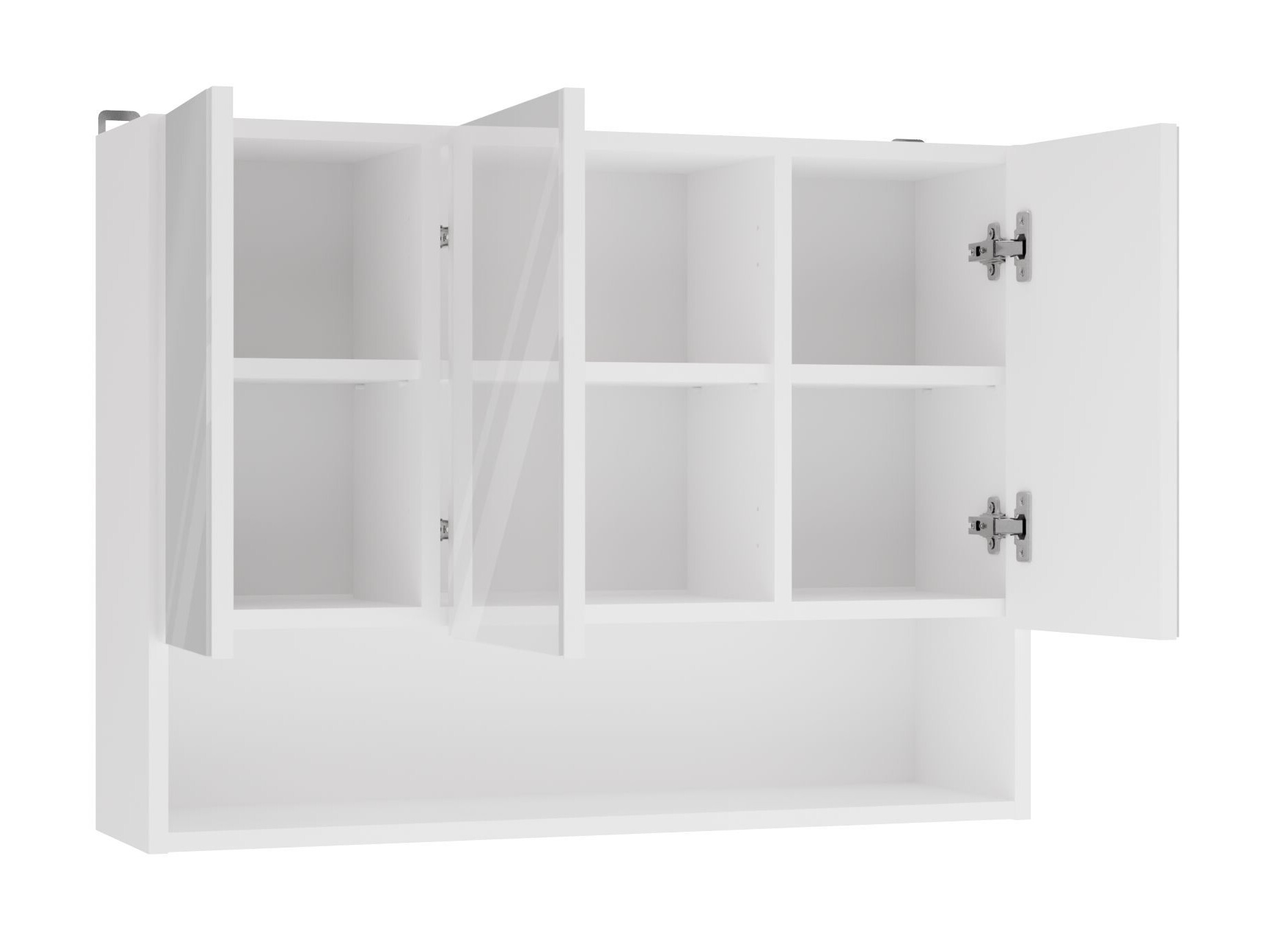 Armoire à miroir de salle de bains Balelbo 113 (Blanc)